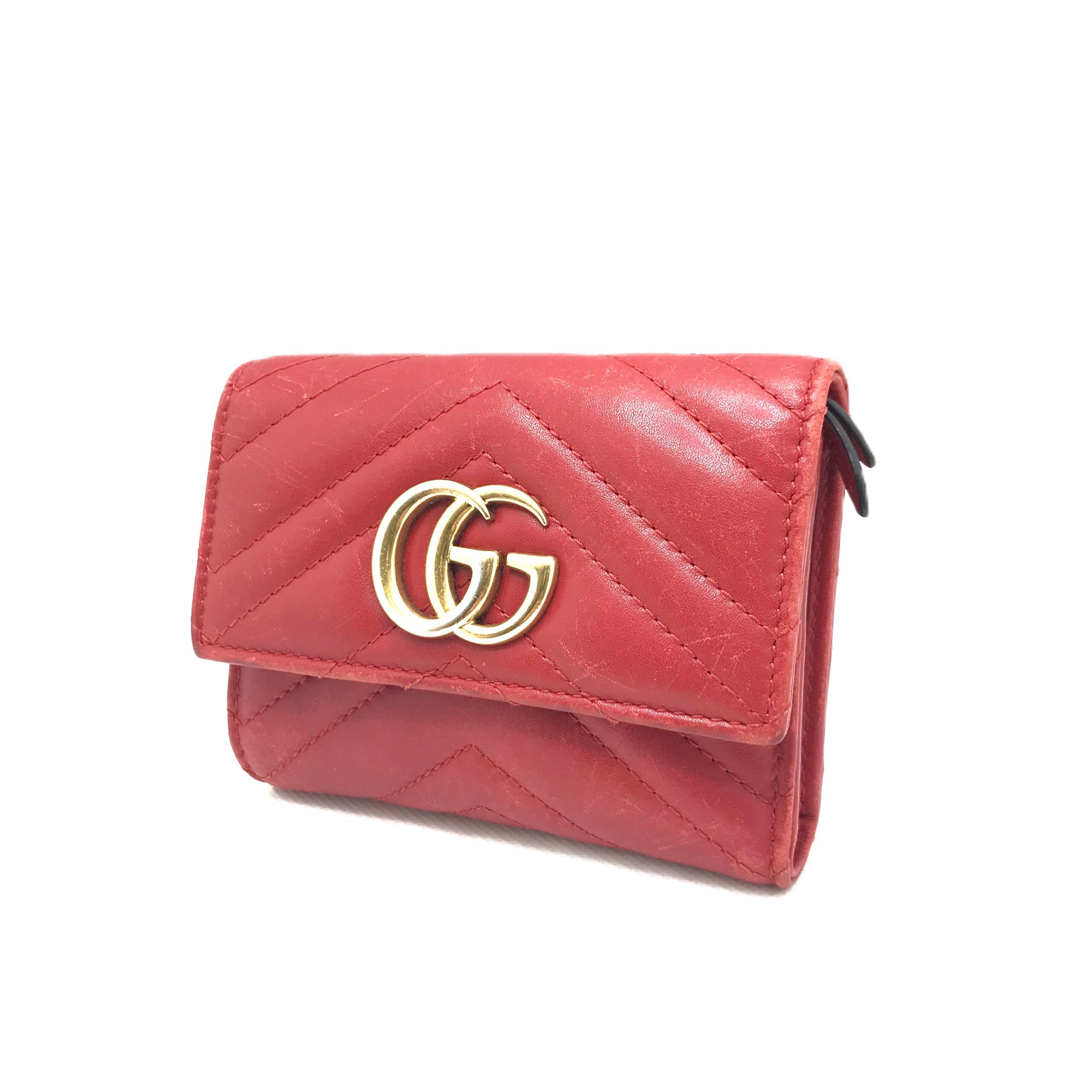 GUCCI GGマーモント レザーウォレット