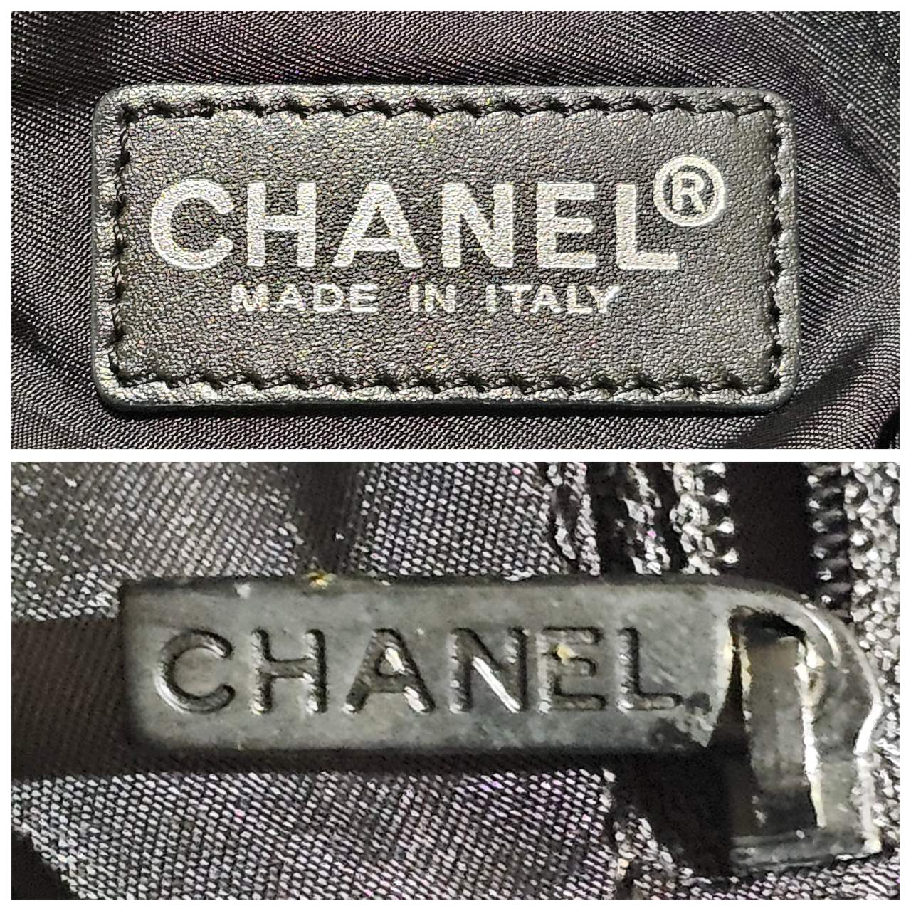 CHANEL ニュートラベルライントートMM 7798378 刻印