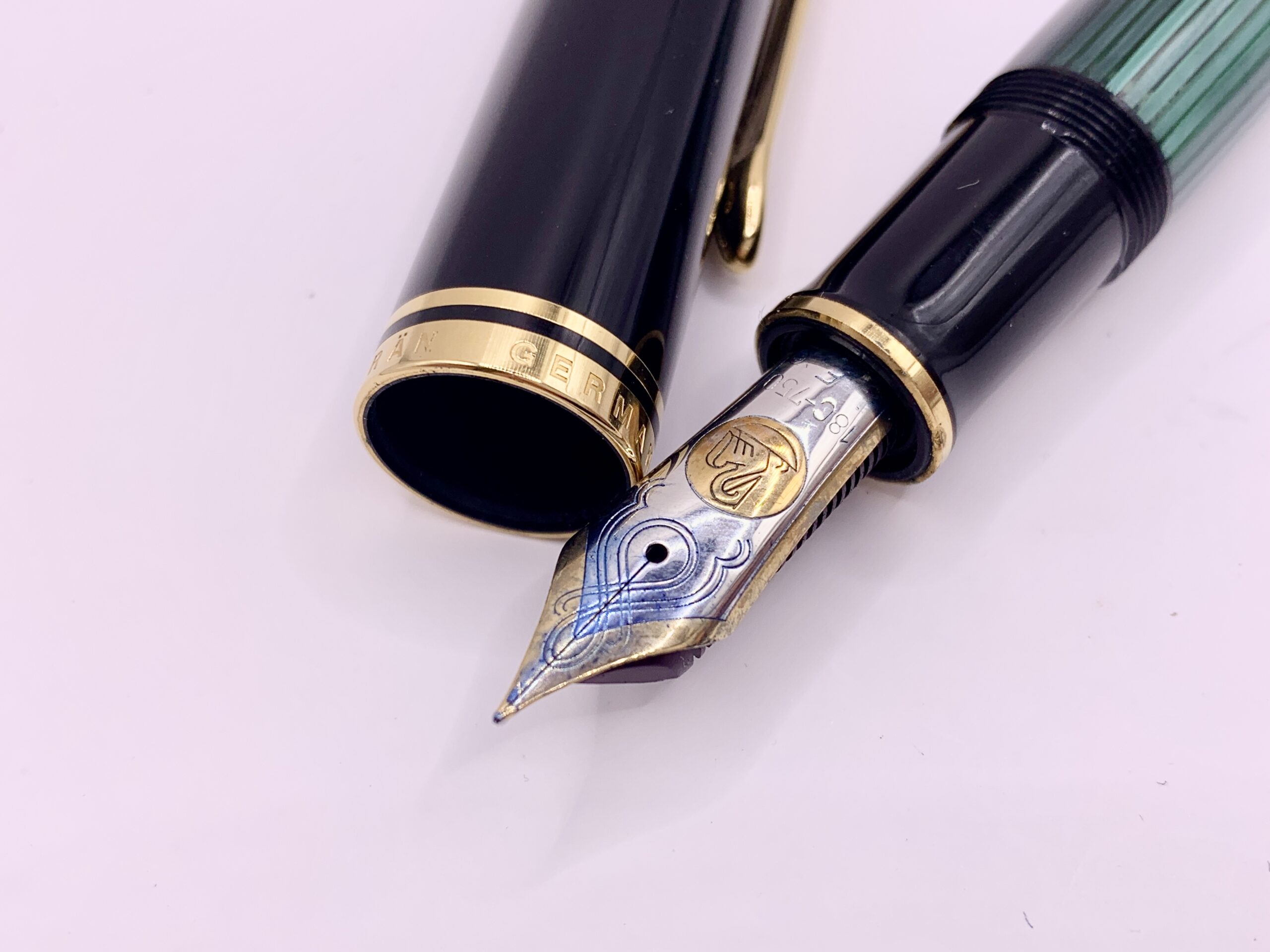 PELIKAN/ペリカン 万年筆 スーベレーン グリーンストライプ