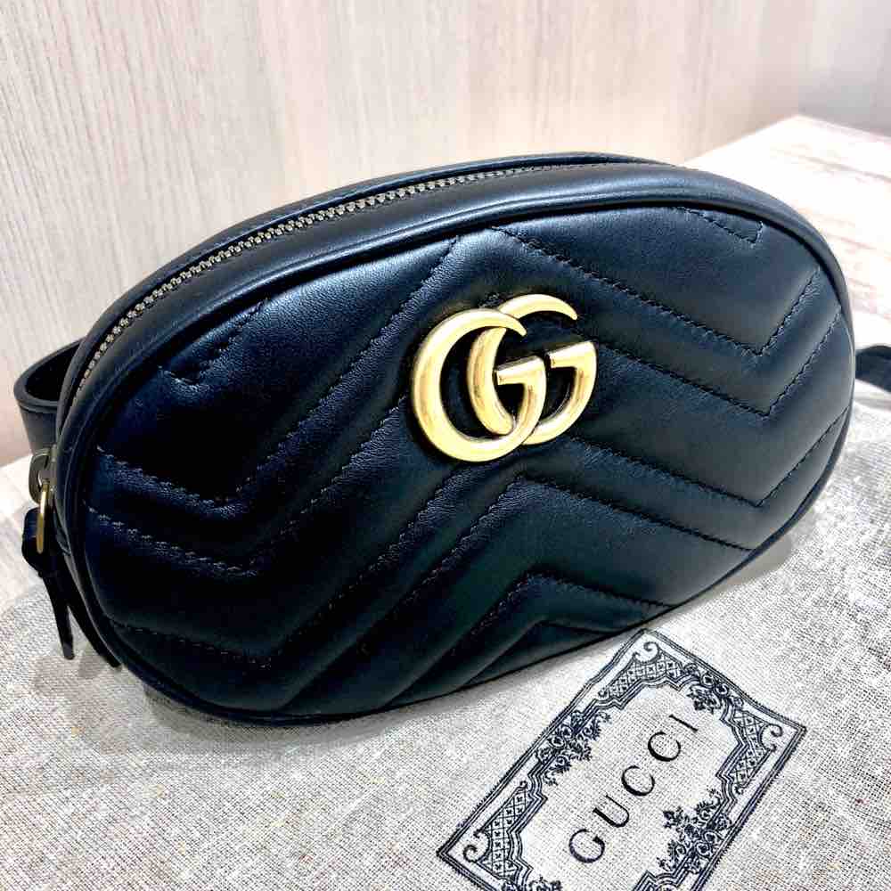 GUCCI GGマーモント ウエストバッグ 476434