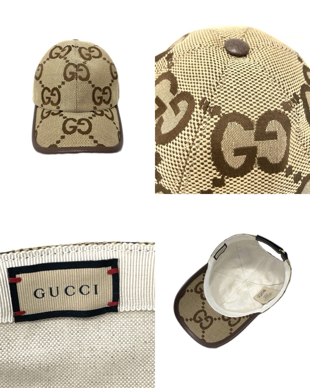 GUCCI ジャンボGGキャンバスキャップ➁