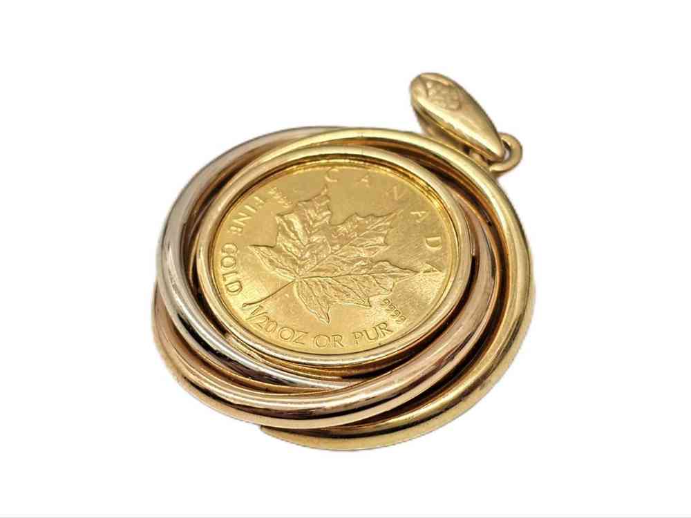メイプルリーフ金貨1/20oz ペンダントトップ