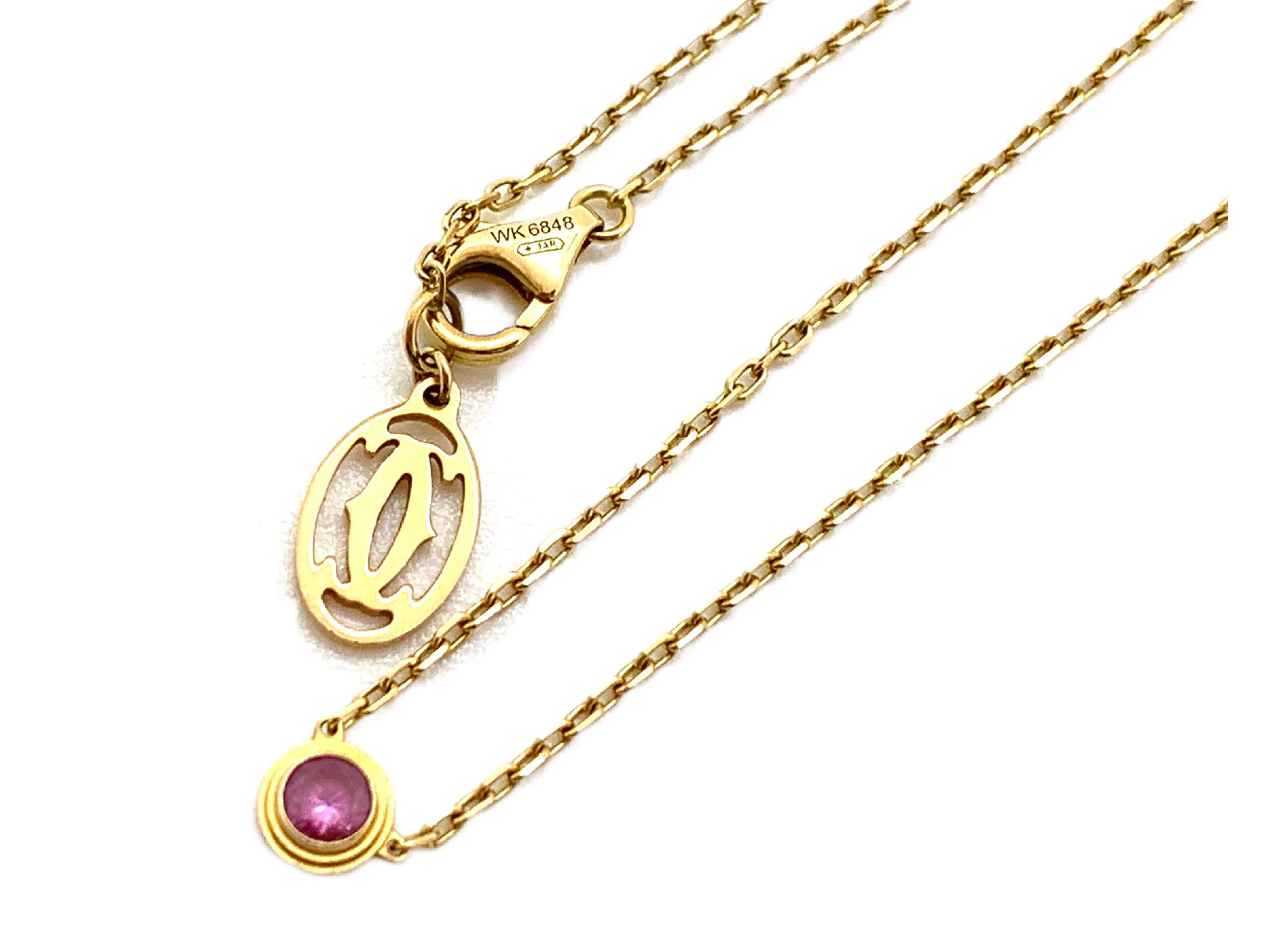 Cartier/カルティエ サフィール レジェ ピンクサファイア ネックレス