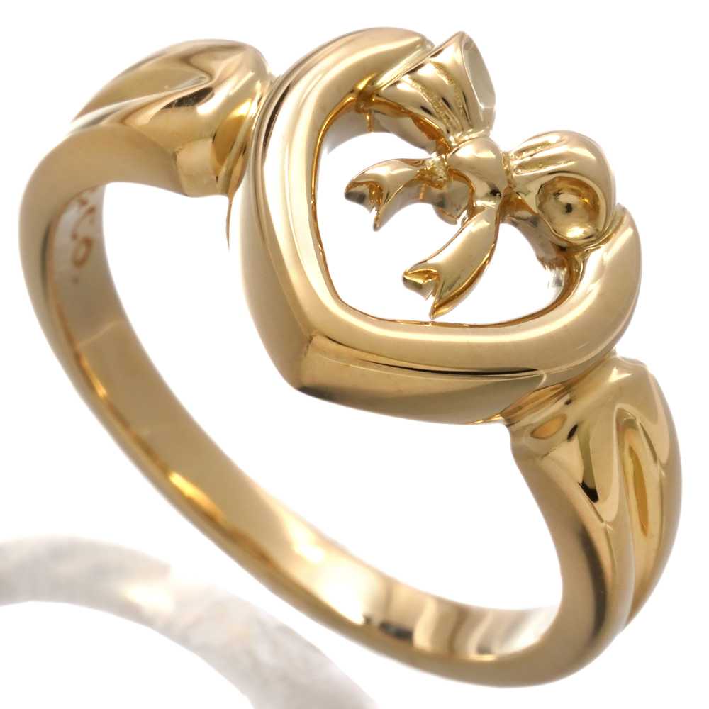 Tiffany&Co.　ハートリボンリング　18金