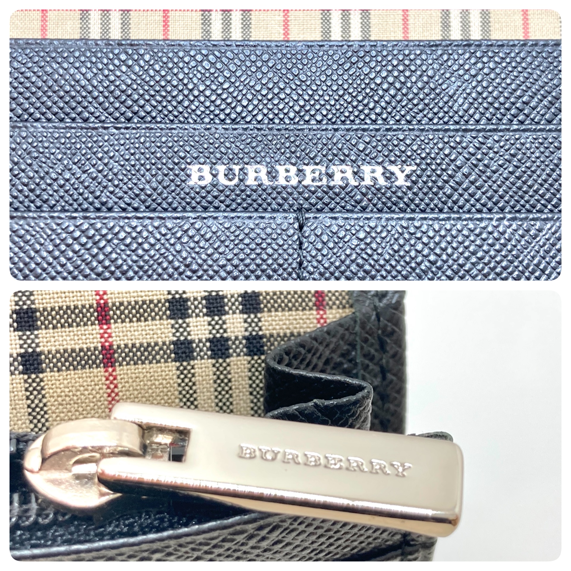 BURBERRY レザー長財布