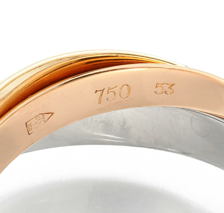 750(18金) Cartier カルティエ トリニティ リング