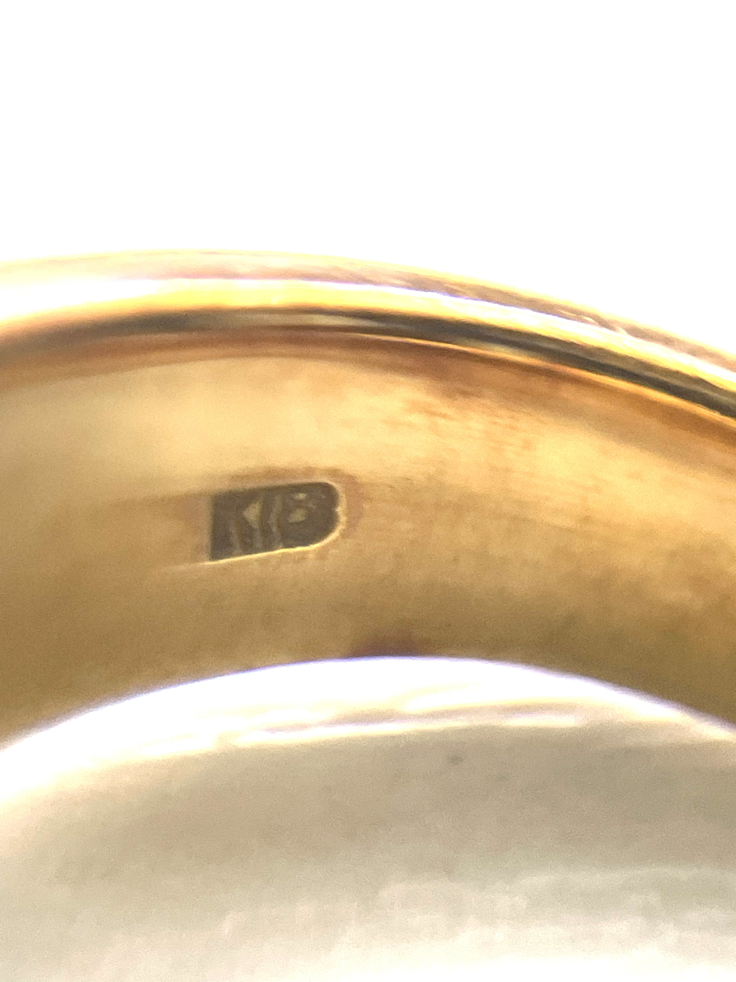 K18 18金 印台リング