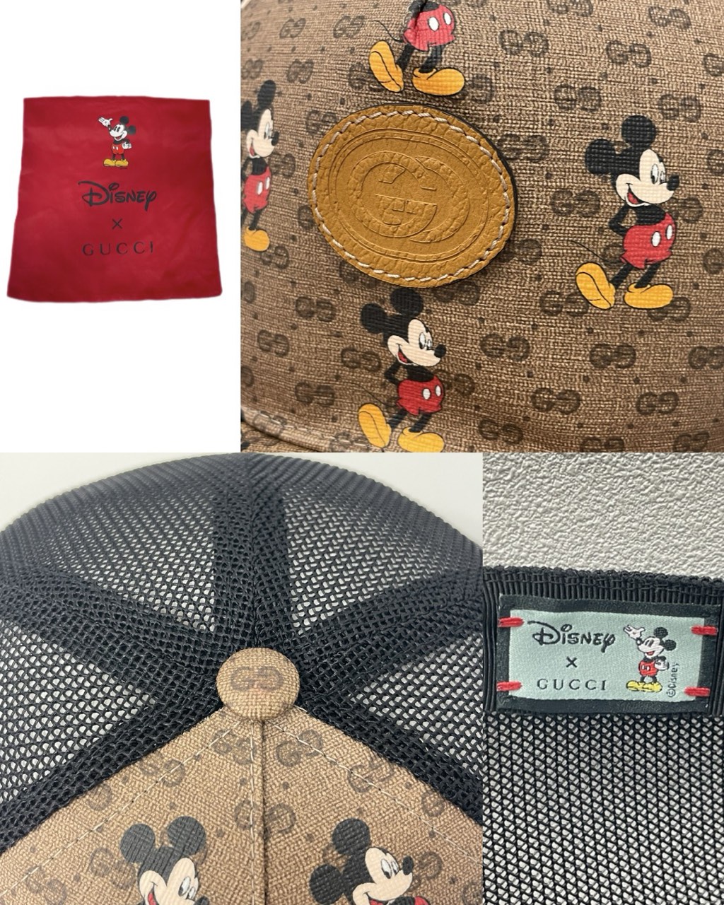 GUCCI グッチ×ディズニー ミニGGスプリーム キャップ