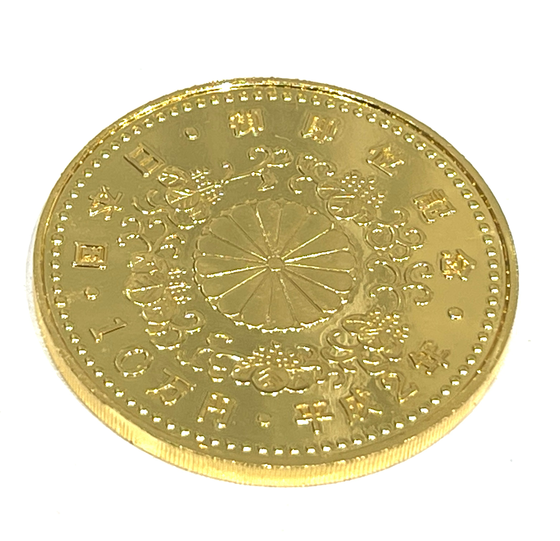 K24C　純金 天皇陛下御即位記念10万円金貨　平成2年（1990年）