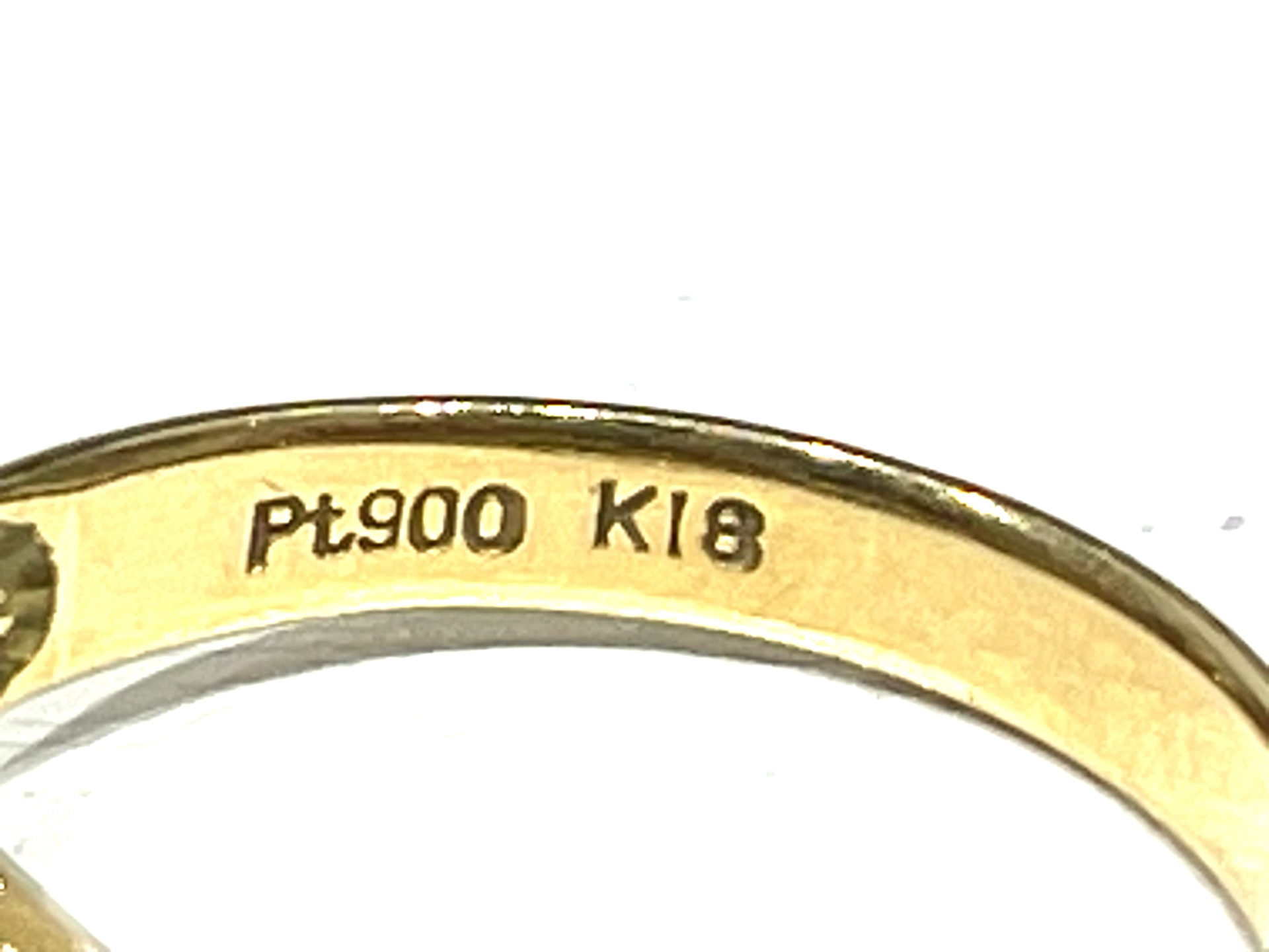 K18/Pt900コンビリング2