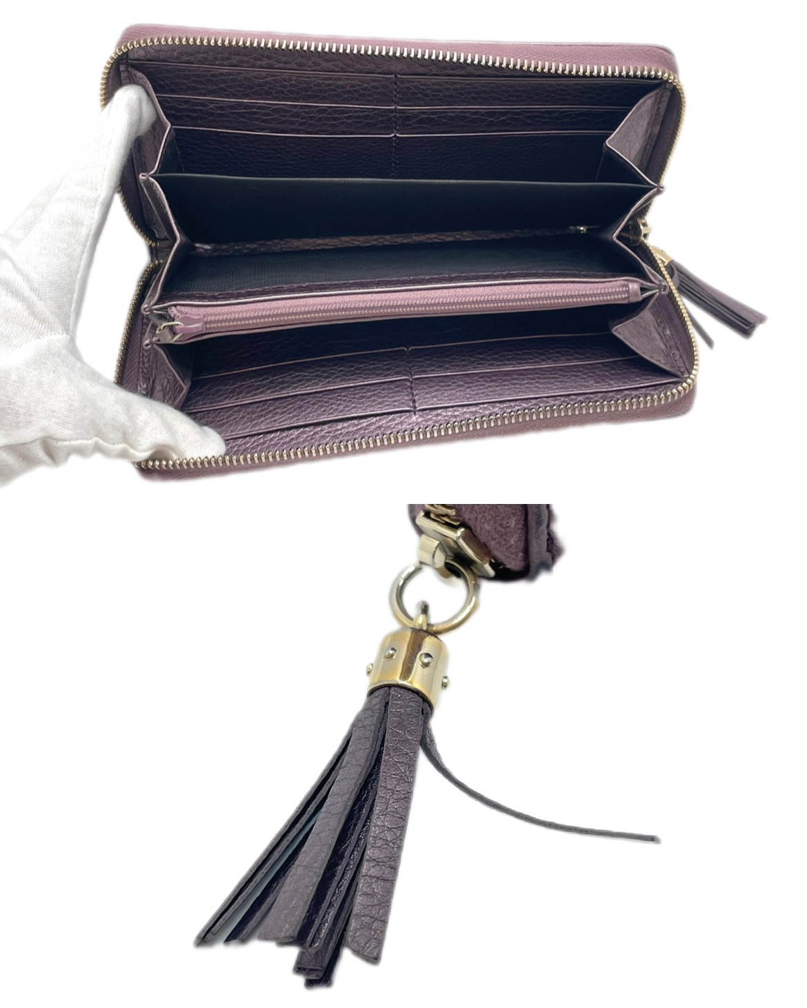 GUCCI ラウンドジップ インターロッキングG/308004