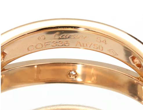 Cartier カルティエ 750 18金 B LOVE ビーラブ ダイアモンド付きリング COF336