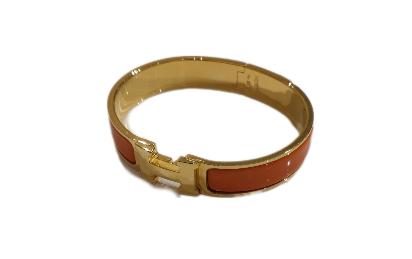 Hermès エルメス ブレスレット クリックH レッド×ゴールド