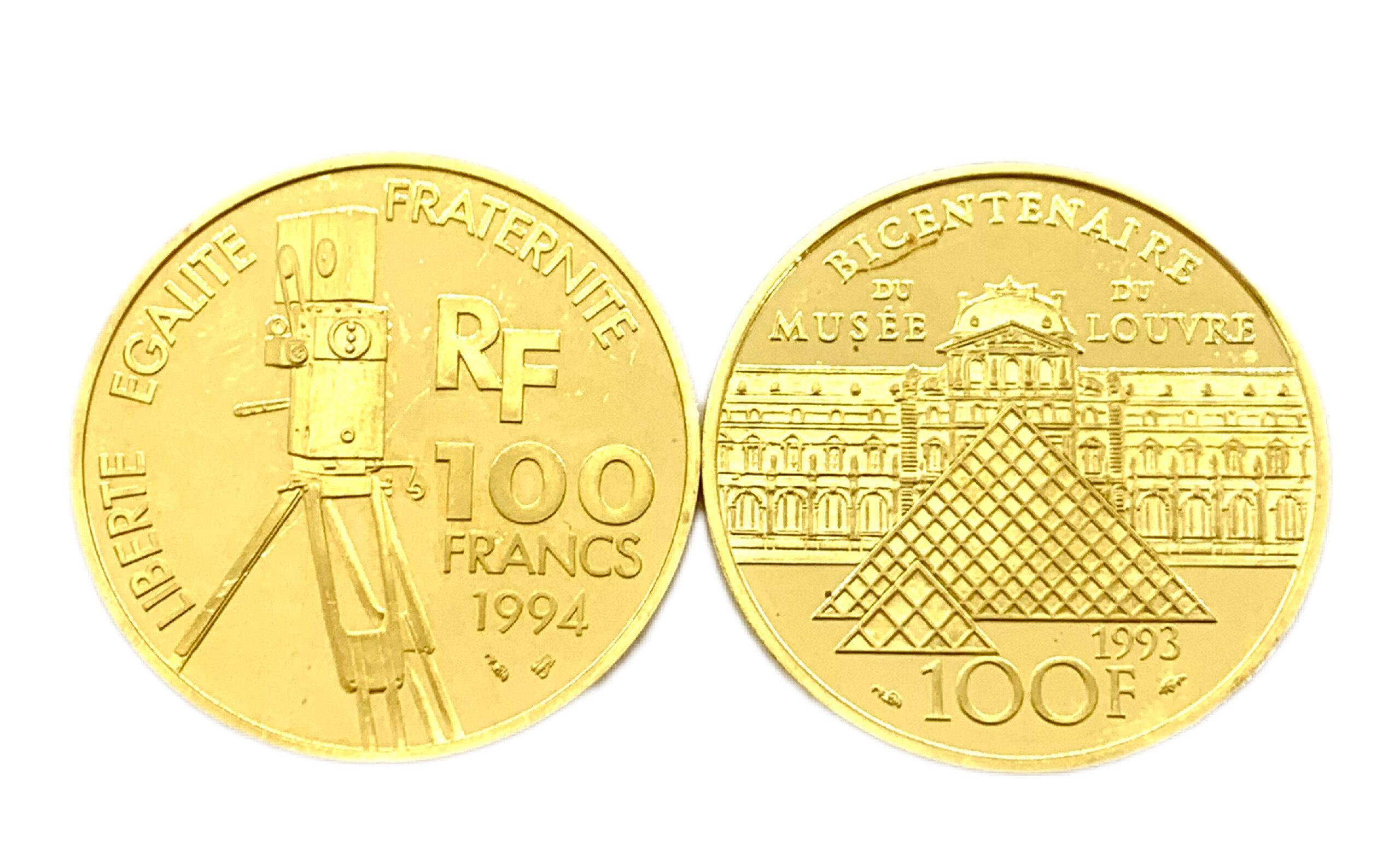 24金/K24　オードリーヘップバーン100フラン金貨　ナポレオン1世100フラン金貨