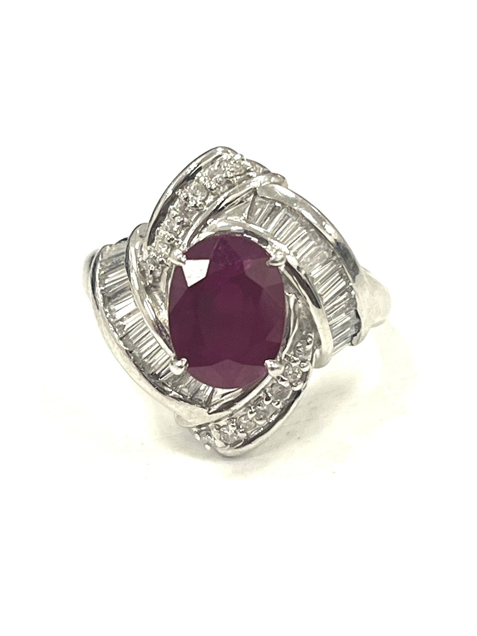 Pt900 ルビー/2.08ct プラチナリング