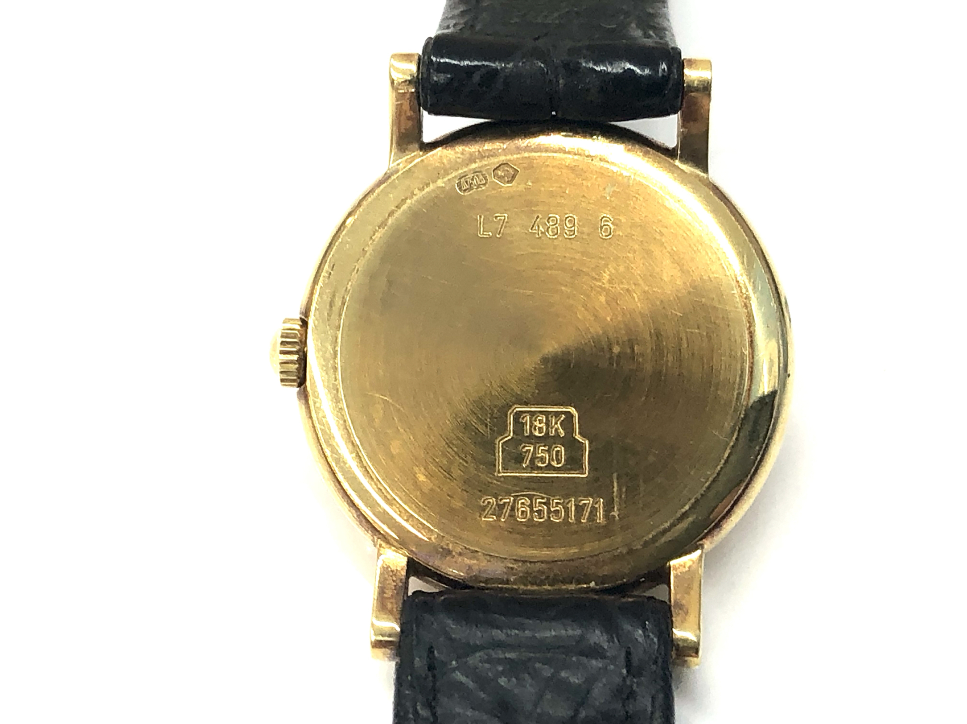 18K 750 LONGINES ロンジン L7 489 6  ラウンドフェイス 金無垢腕時計 レディース QZ 27655171