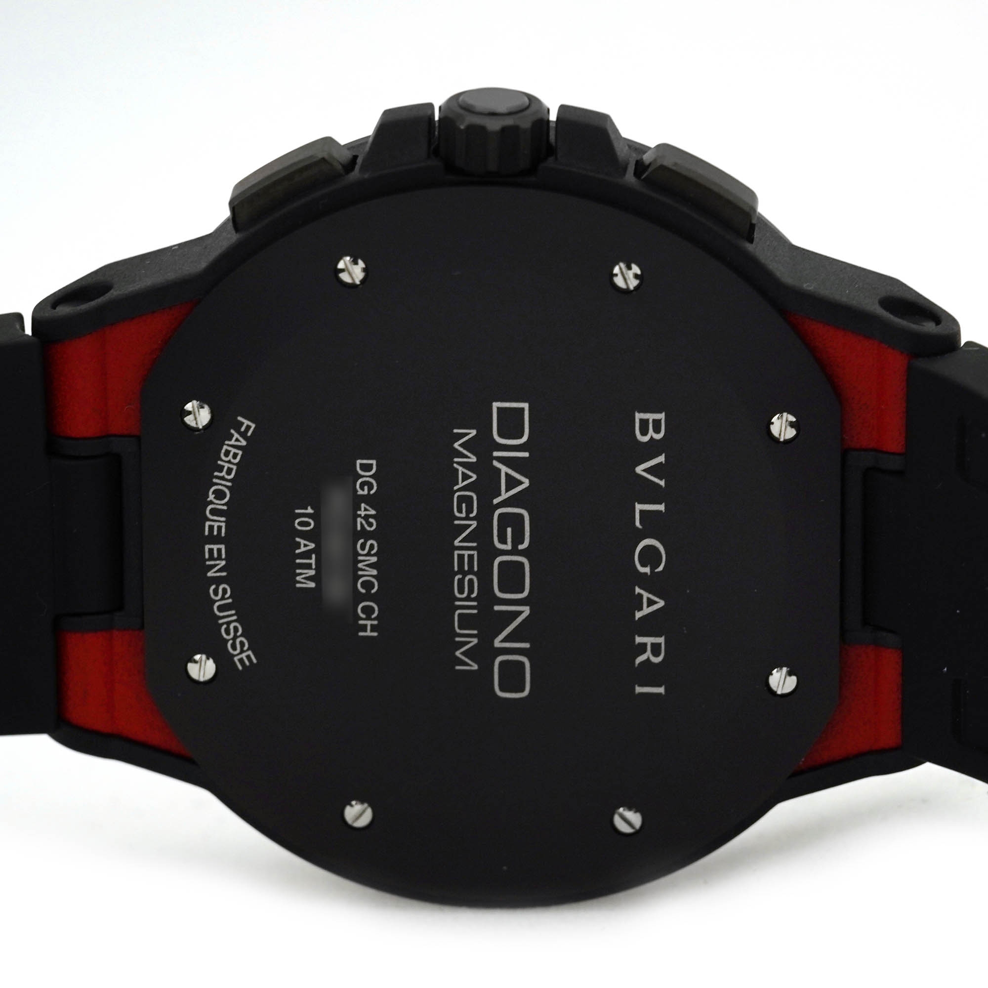 BVLGARI ブルガリ DIAGONO ディアゴノ クロノグラフ 自動巻き レッド文字盤　102308