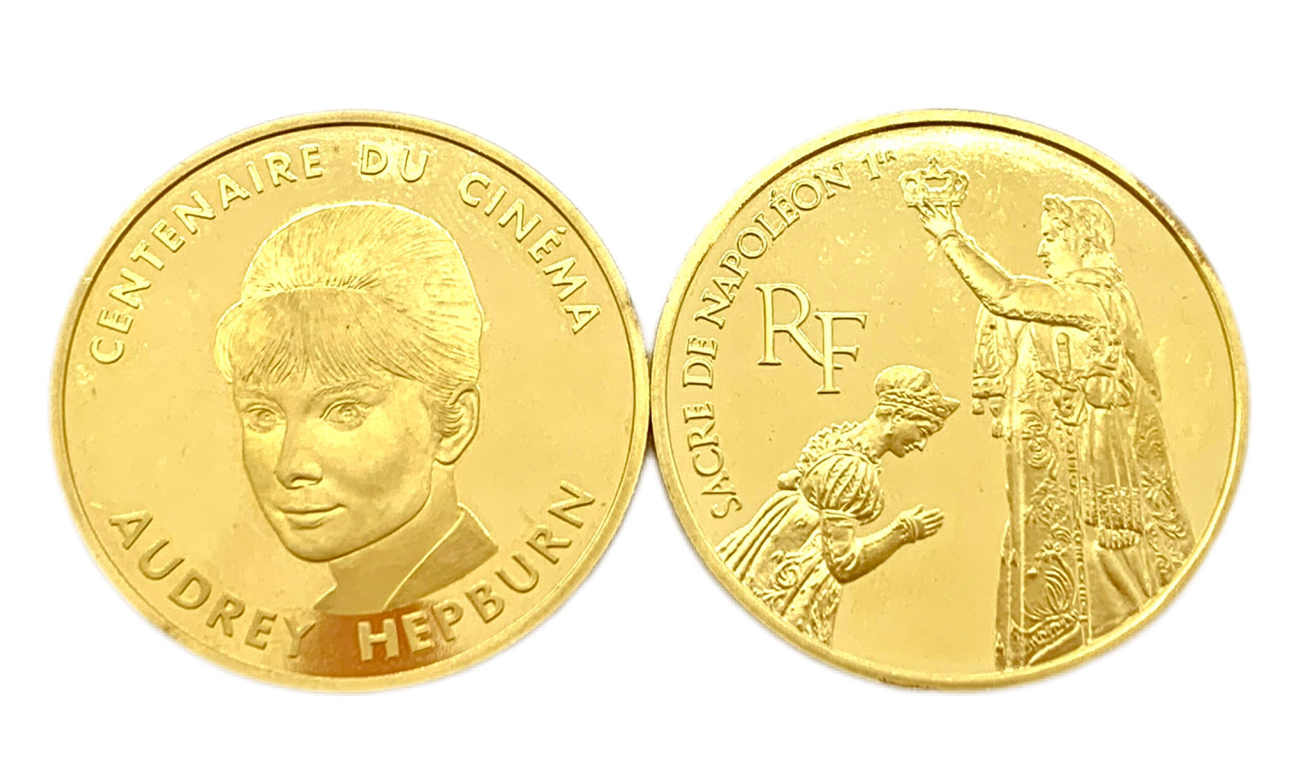 24金/K24 オードリーヘップバーン100フラン金貨 ナポレオン1世100フラン金貨