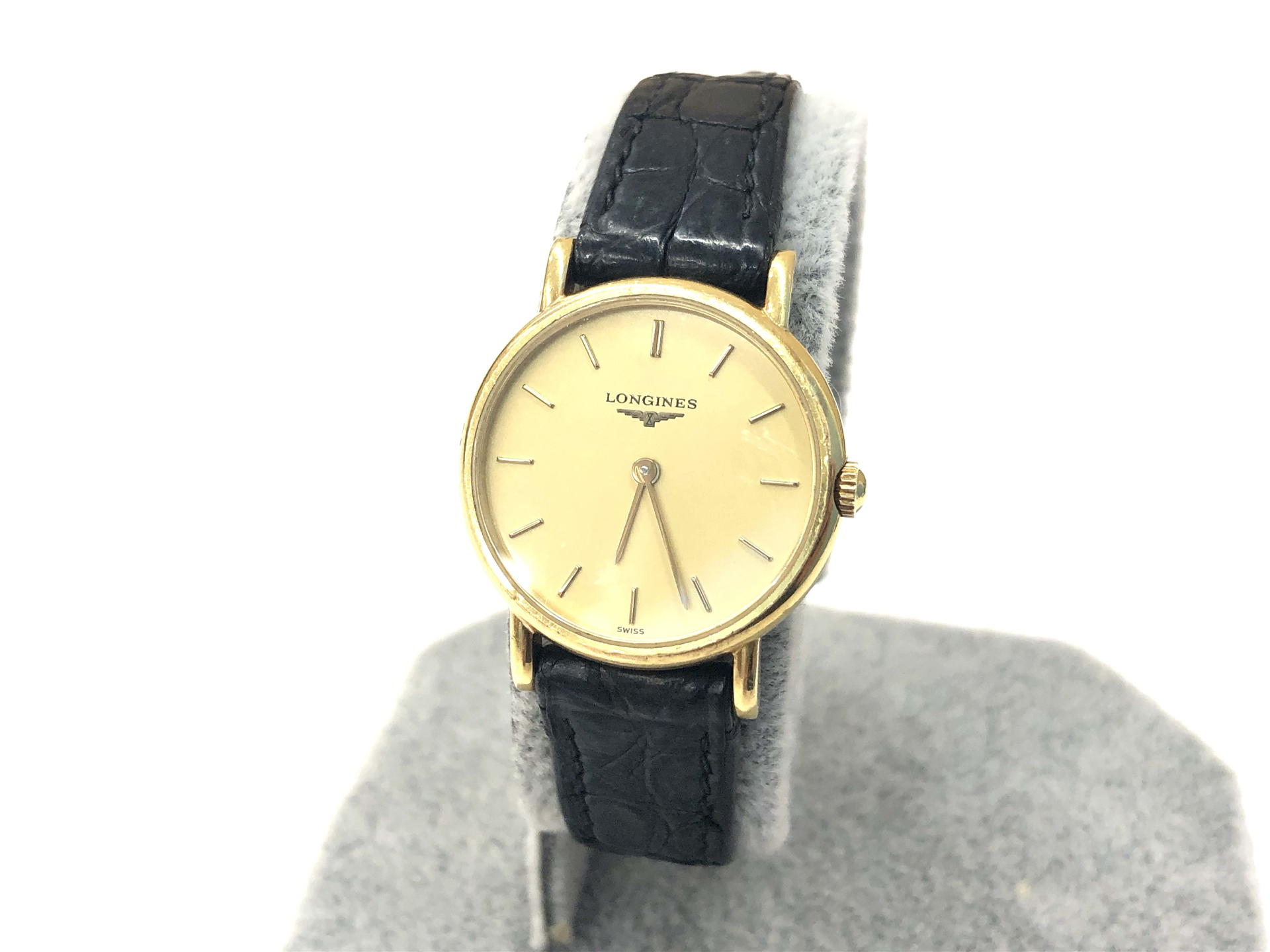 18K 750 LONGINES ロンジン L7 489 6  ラウンドフェイス 金無垢腕時計 レディース QZ 27655171