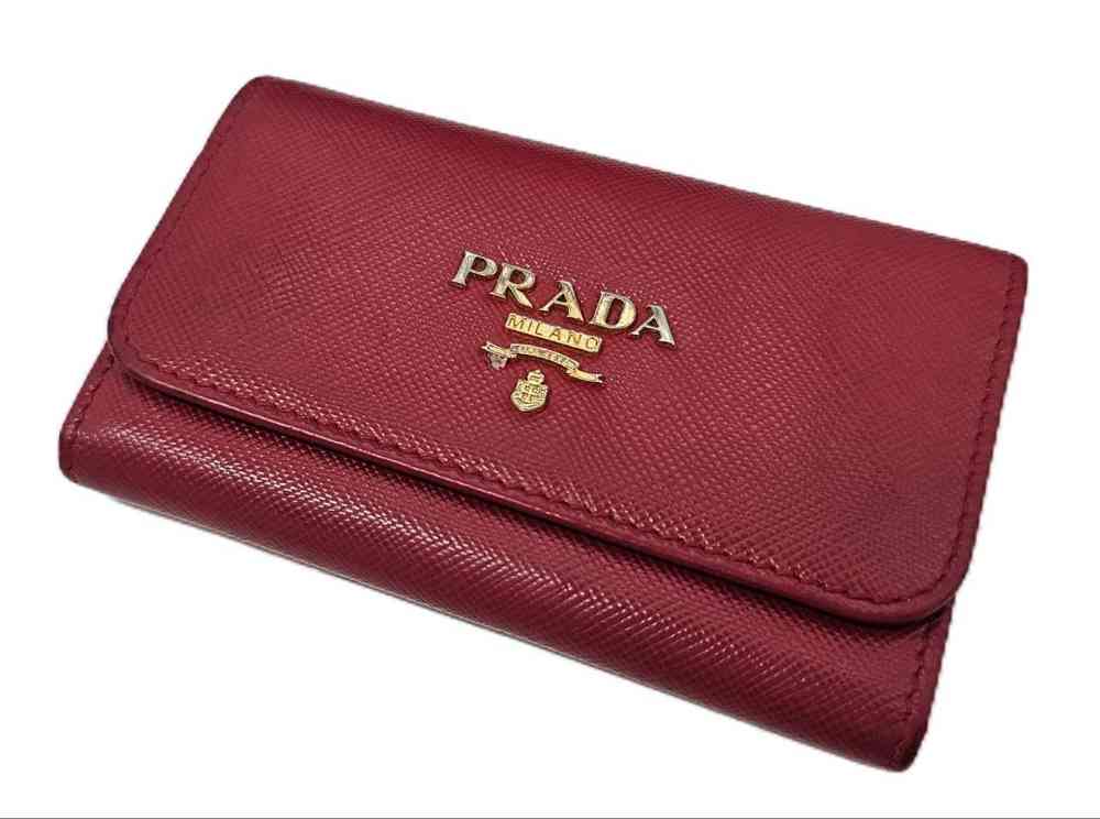 PRADA プラダ　サフィアーノ　キーケース　レッド