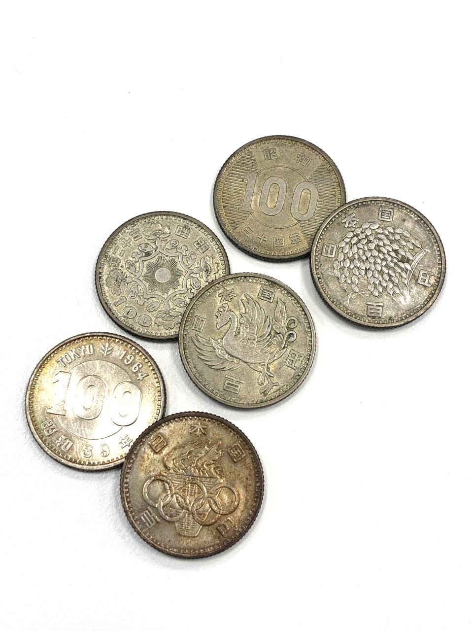 100円銀貨 稲・鳳凰・五輪
