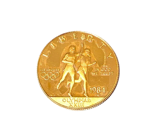 1984年 ロサンゼルスオリンピック記念金貨 表面