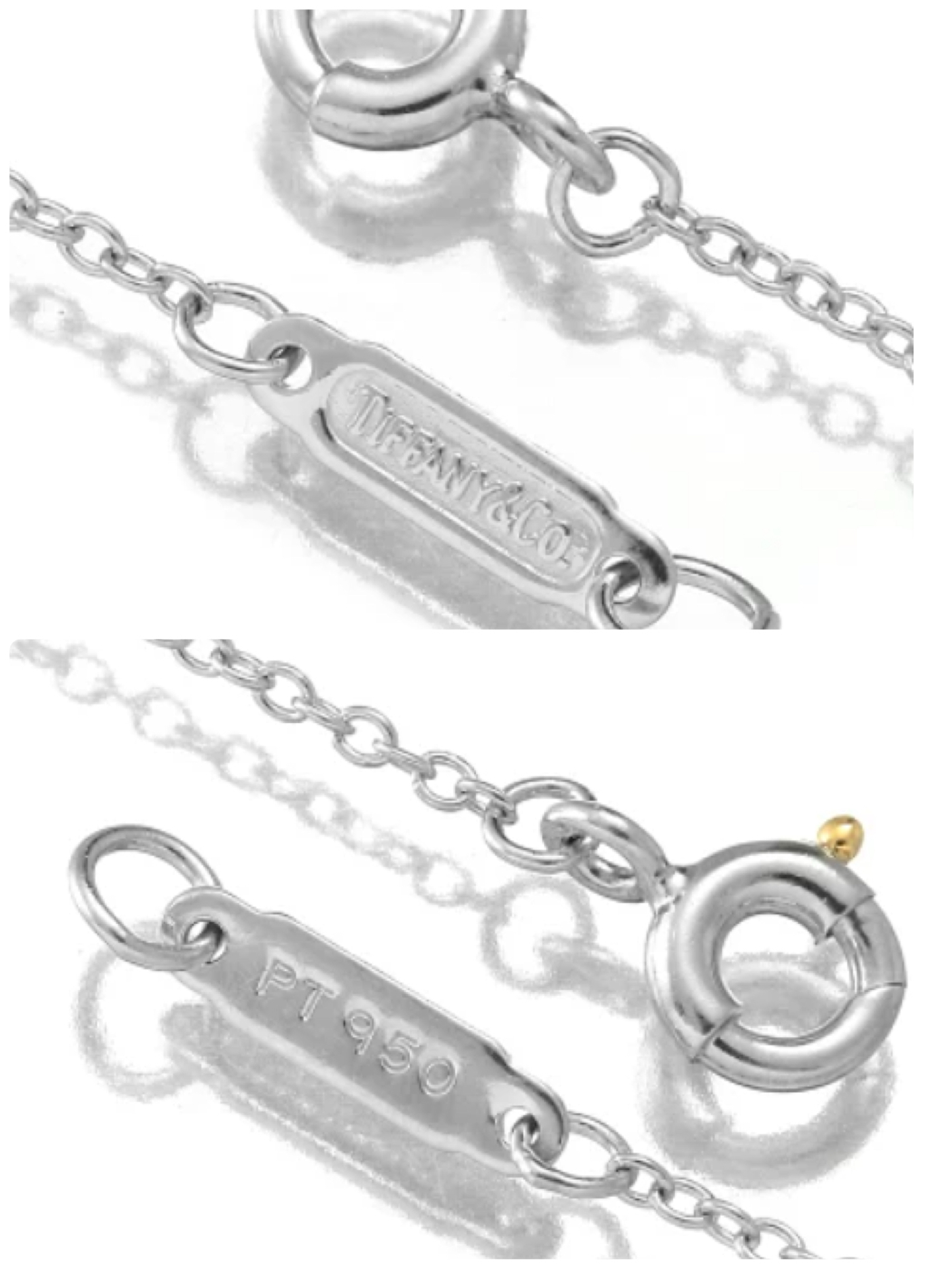 Tiffany＆Co. ソリティア pT950 ダイヤモンド付きネックレス