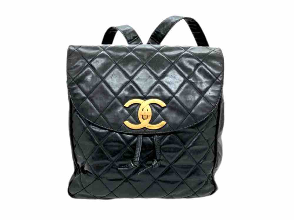 CHANELシャネル マトラッセ ココマーク レザー リュックサック
