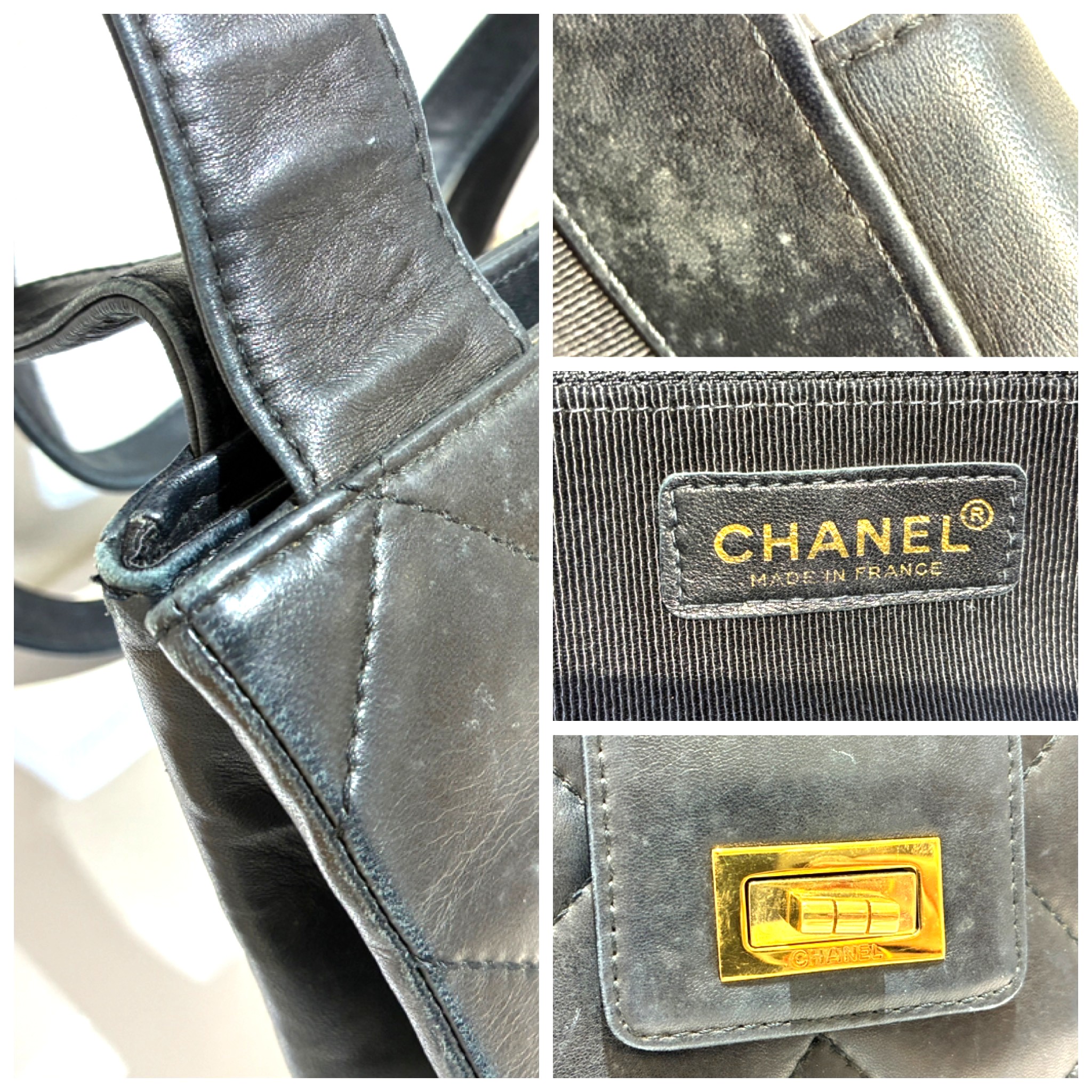 CHANEL/シャネル マトラッセ ショルダーバッグ ブラック