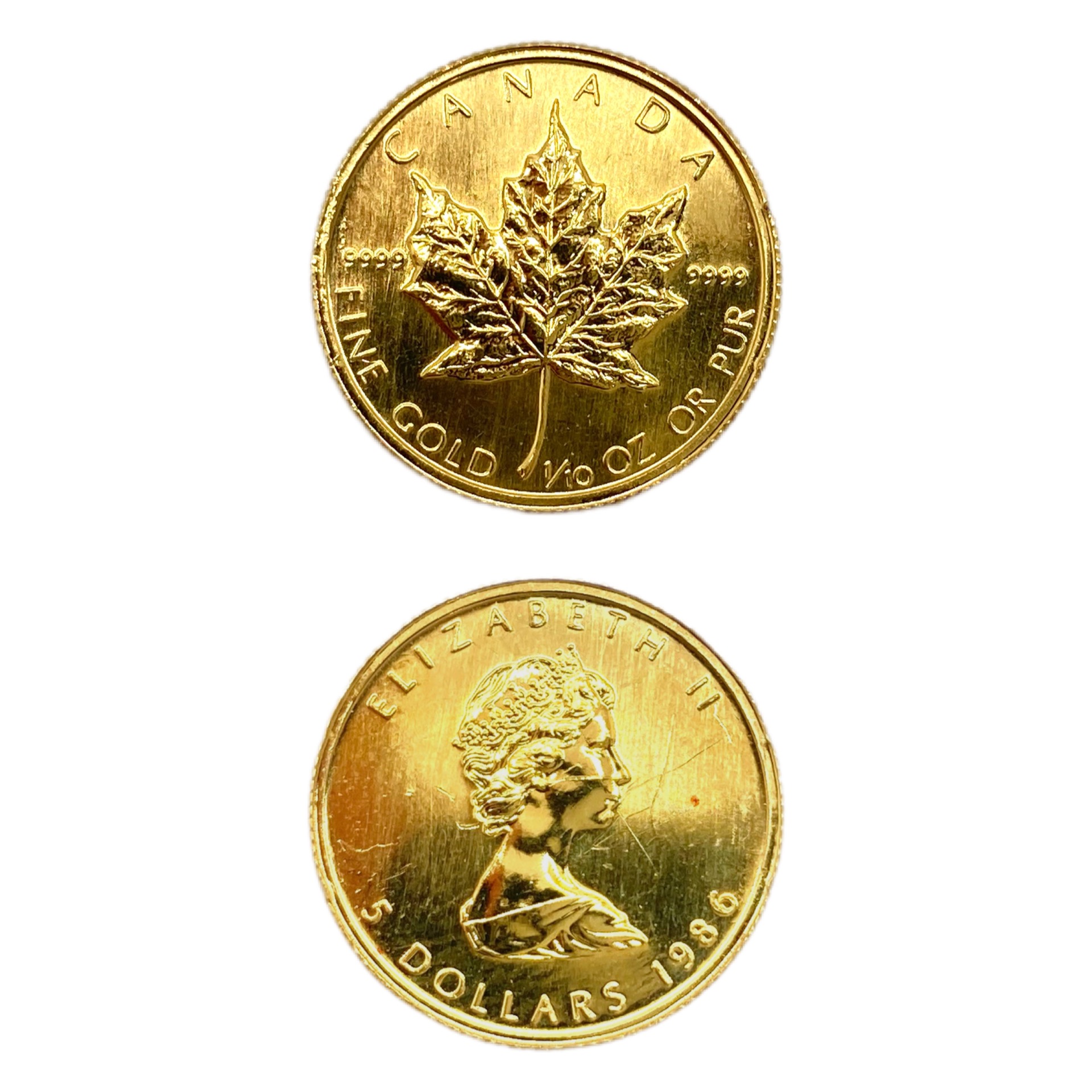 メイプルリーフ金貨1/10oz