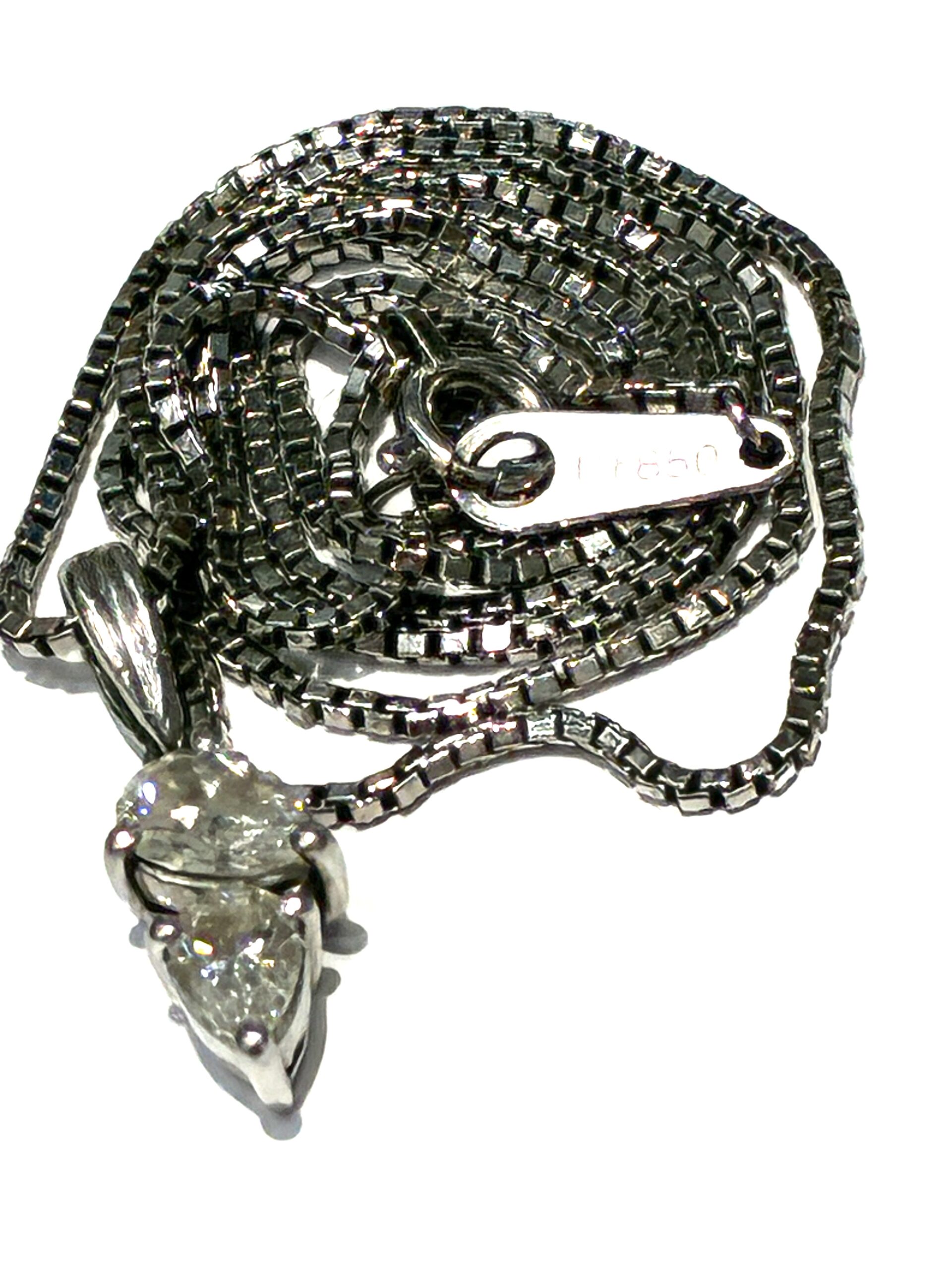 Pt850 0.5Ct ネックレス