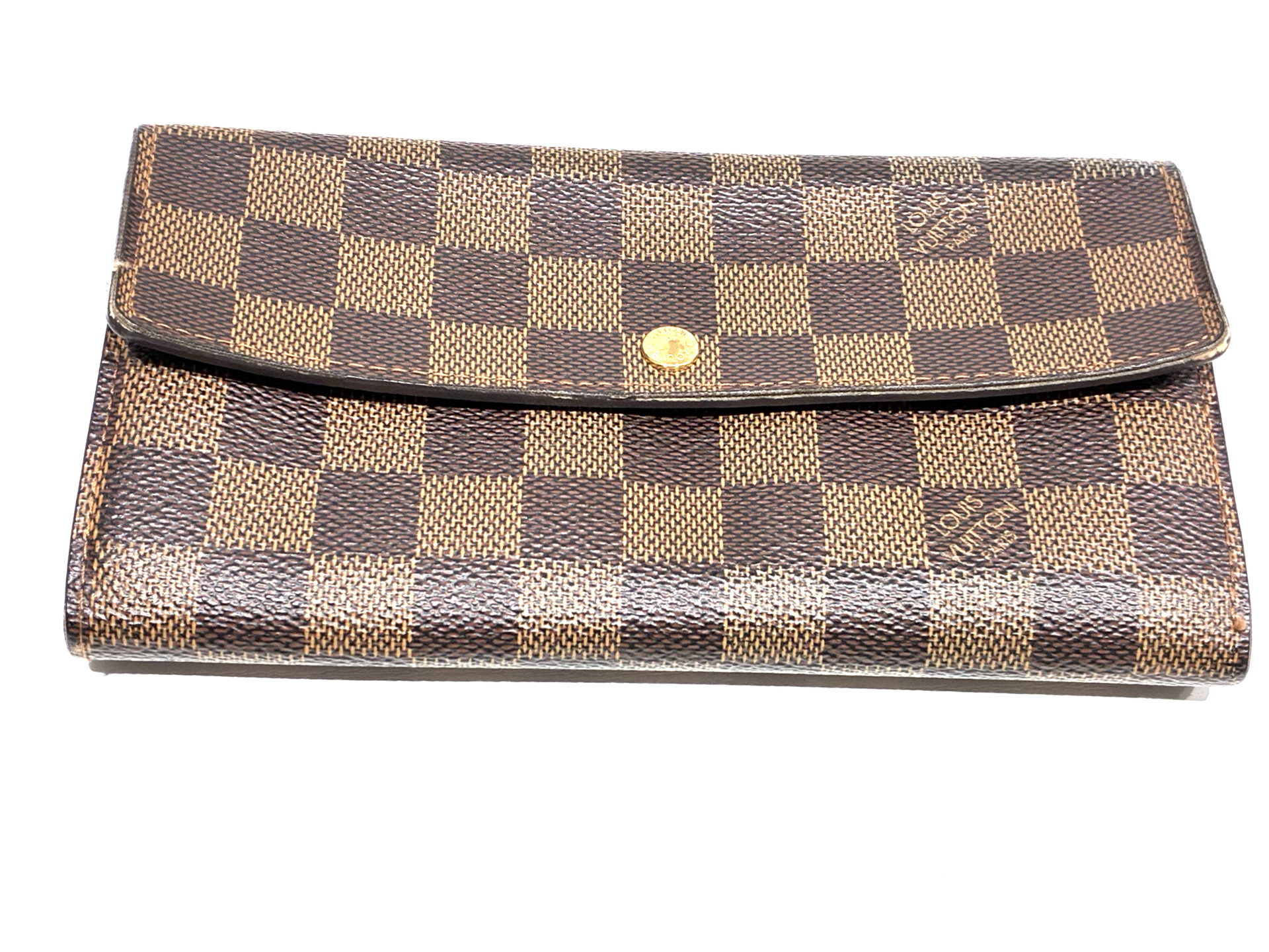 Louis Vuitton N61724 ダミエ ポシェット モネ クレディ 長財布 CA0065