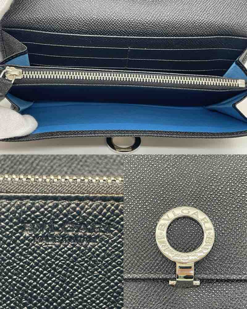BVLGARI レザー長財布