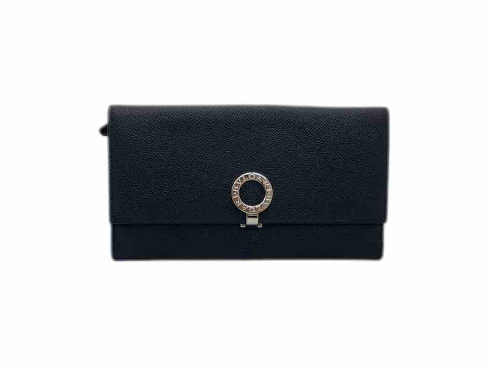 BVLGARI レザー長財布