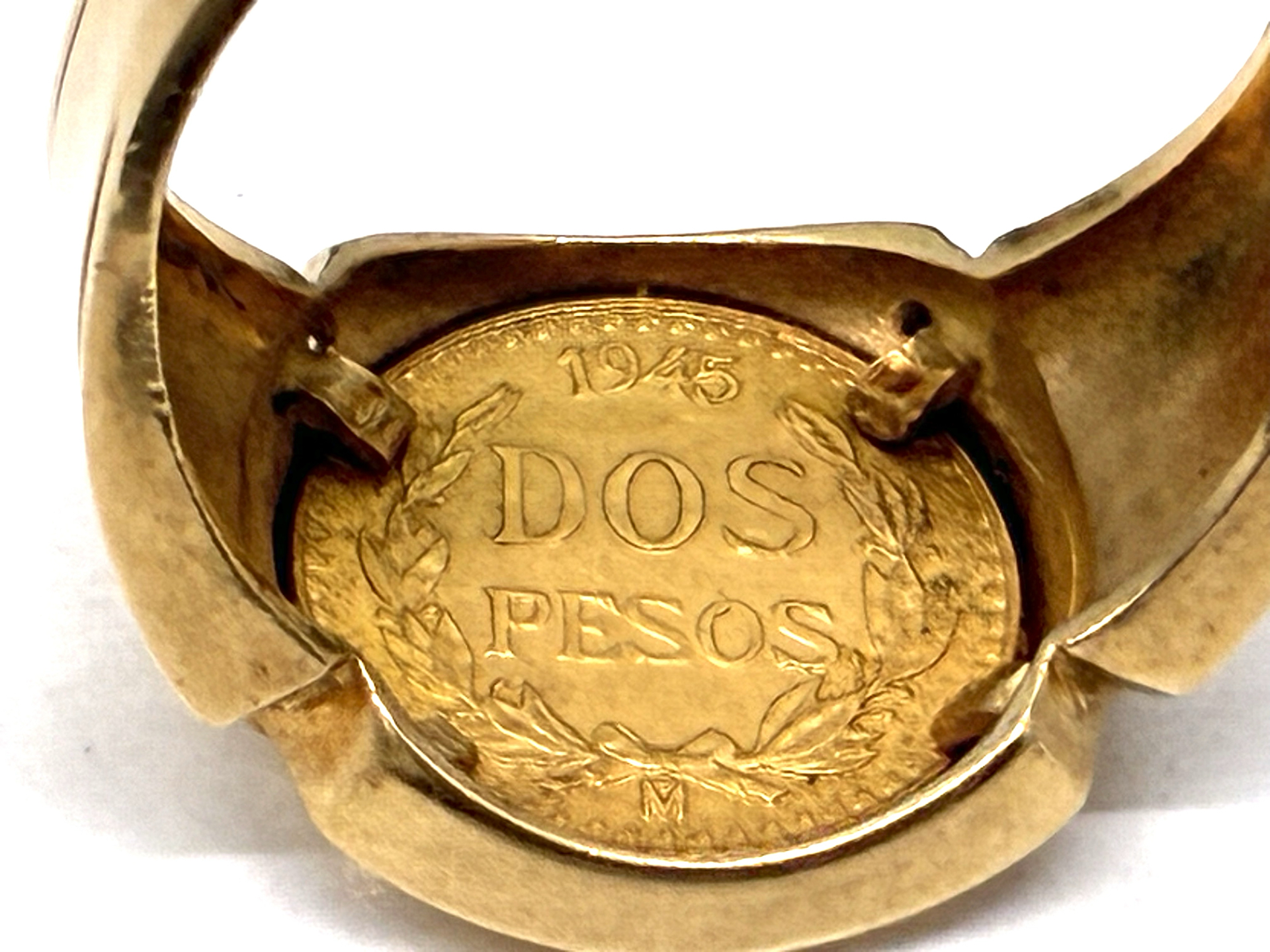 メキシコ ペソ金貨 リング