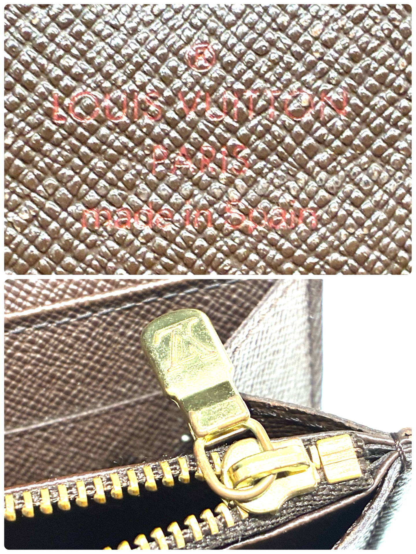 Louis Vuitton N61724 ダミエ ポシェット モネ クレディ 長財布 CA0065