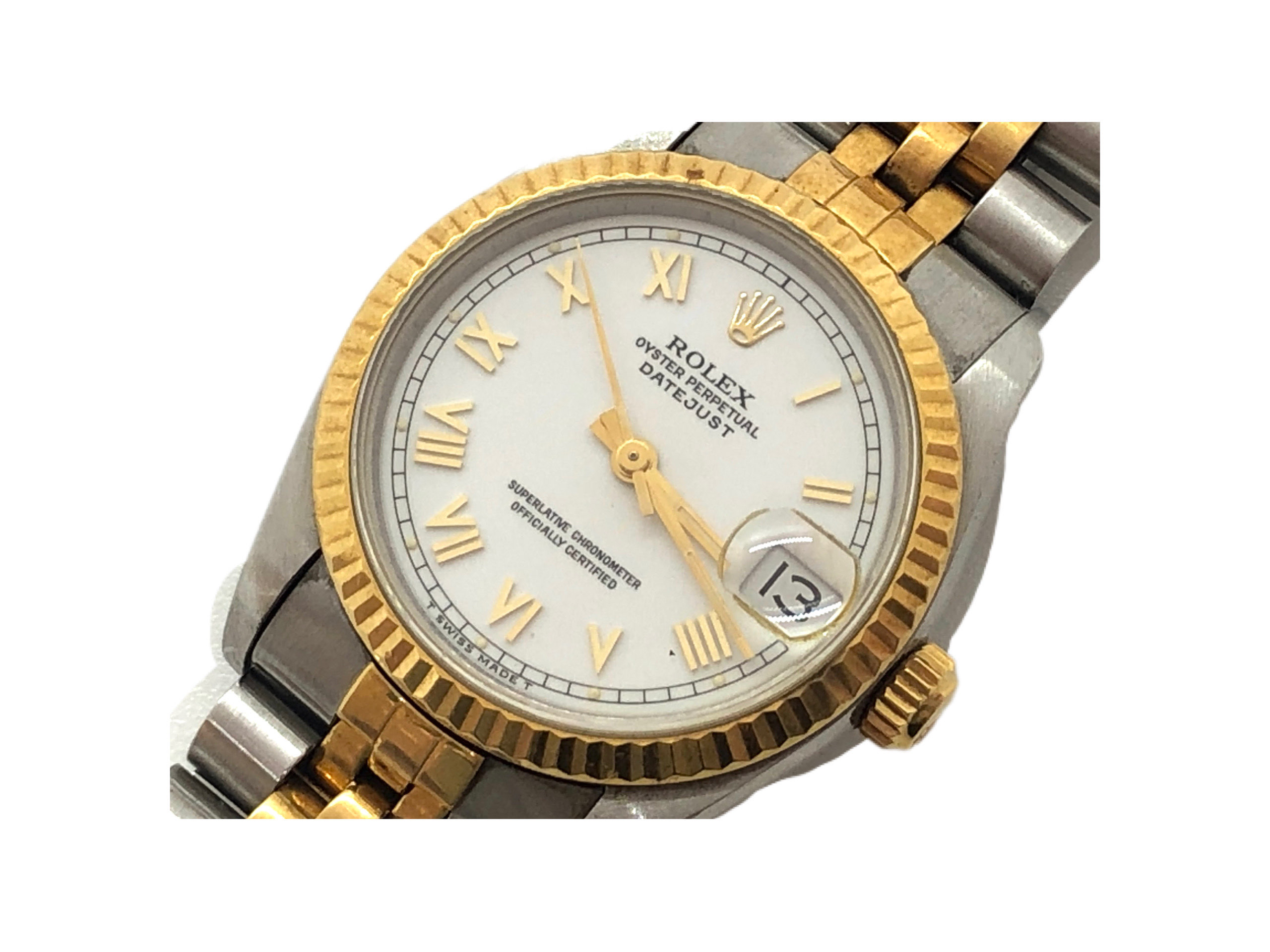ROLEX デイトジャスト ホワイトローマンRef.68273