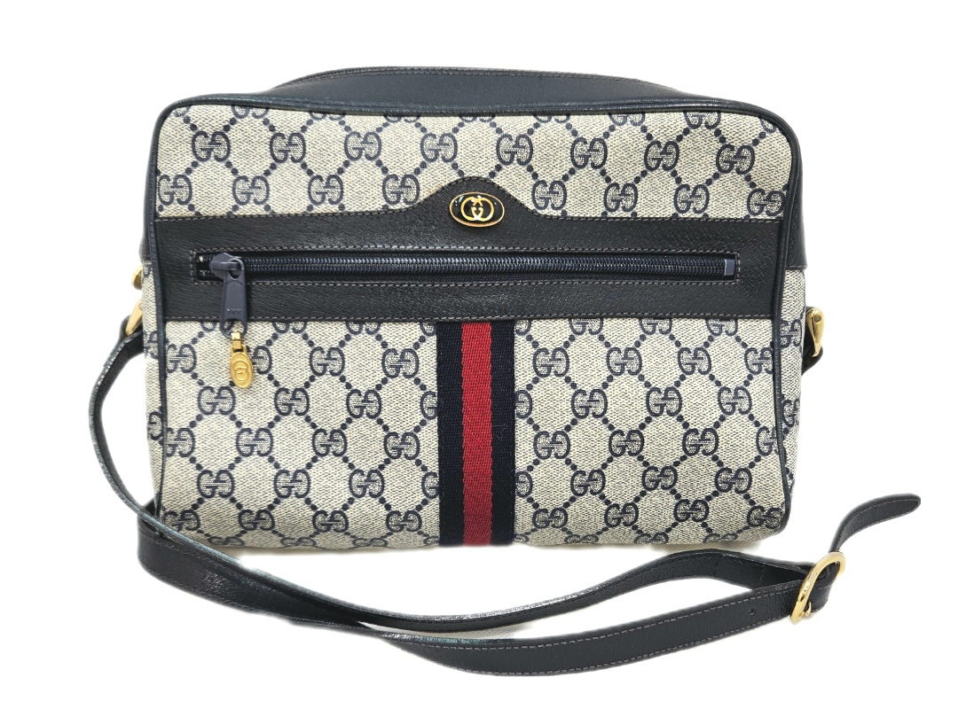 GUCCI オールドグッチ GGスプリーム ショルダーバッグ シェリーライン/001-4071-5