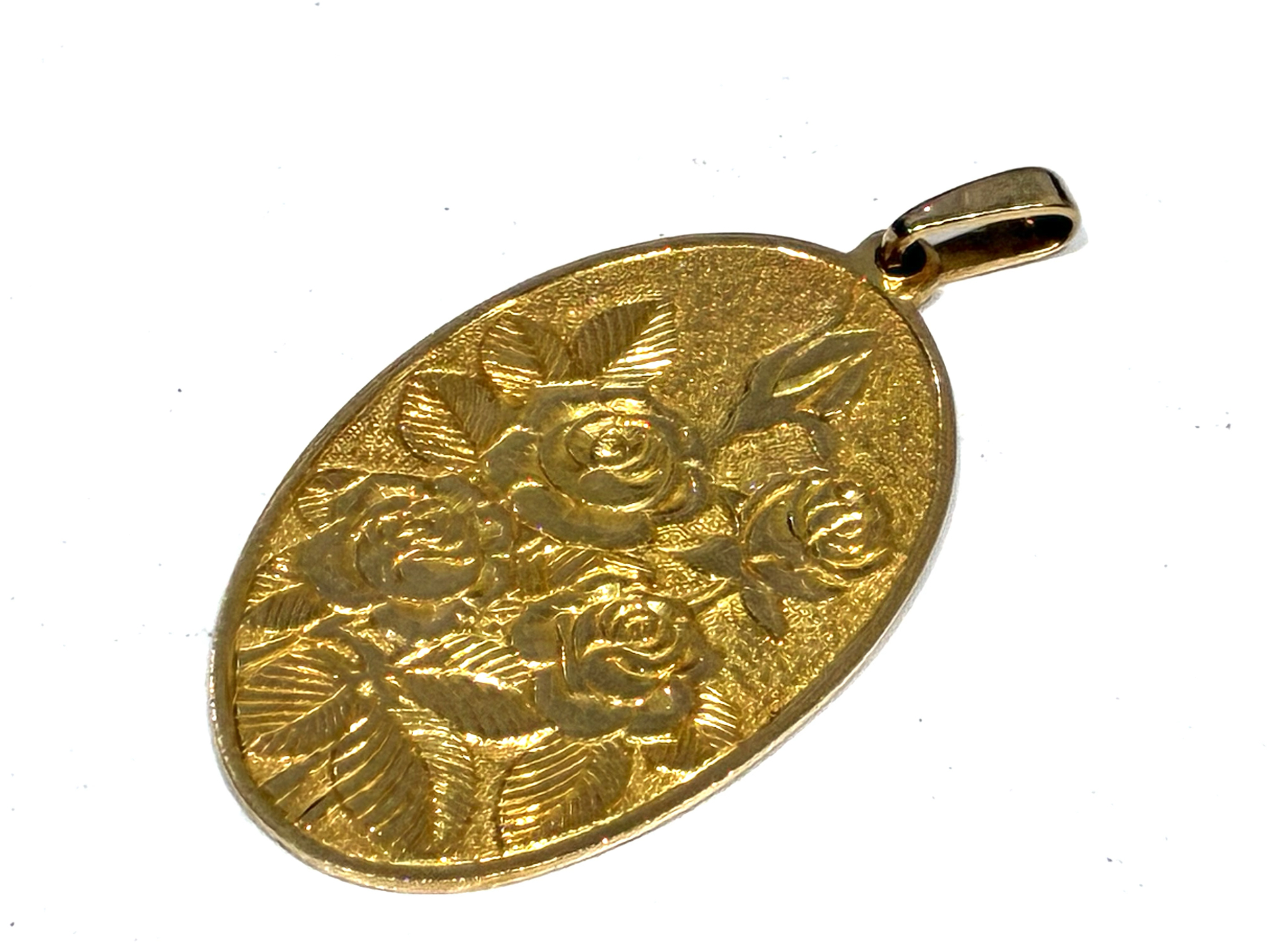 K18 18金 薔薇デザイン ペンダントトップ