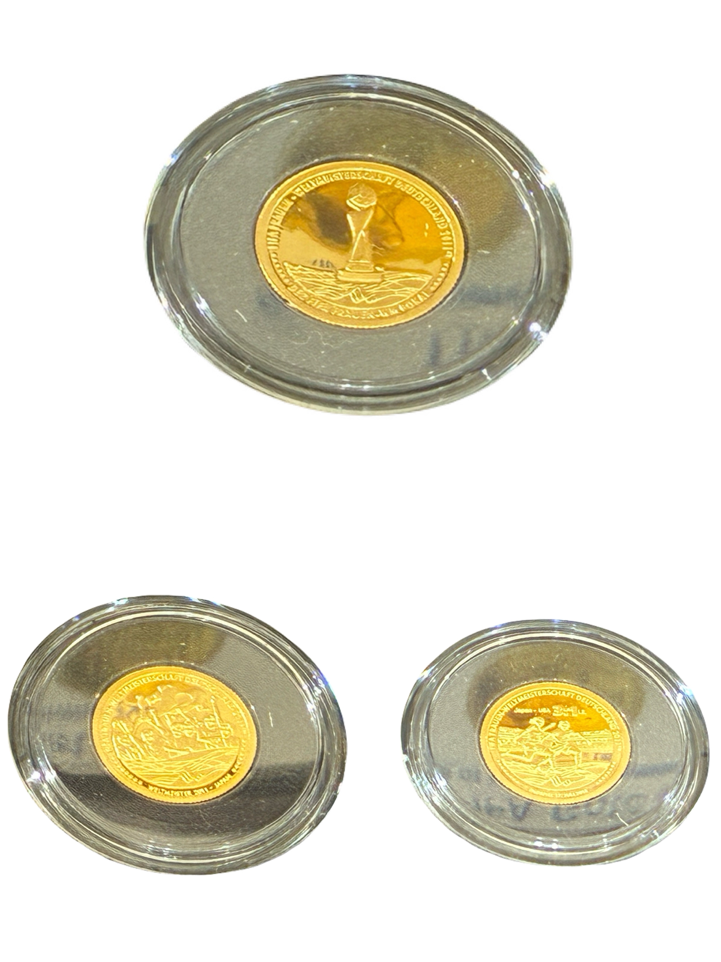 585 14金 The official FIFA Gold Winner Set FIFA女子ワールドカップ ドイツ 2011 優勝記念金メダルセット