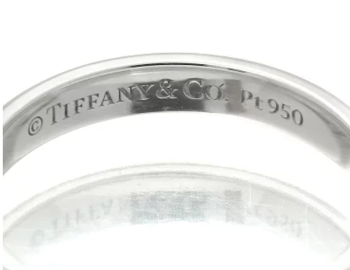 Pt950 Tiffany＆Co. ティファニー ネスティング ナロー バンドリング