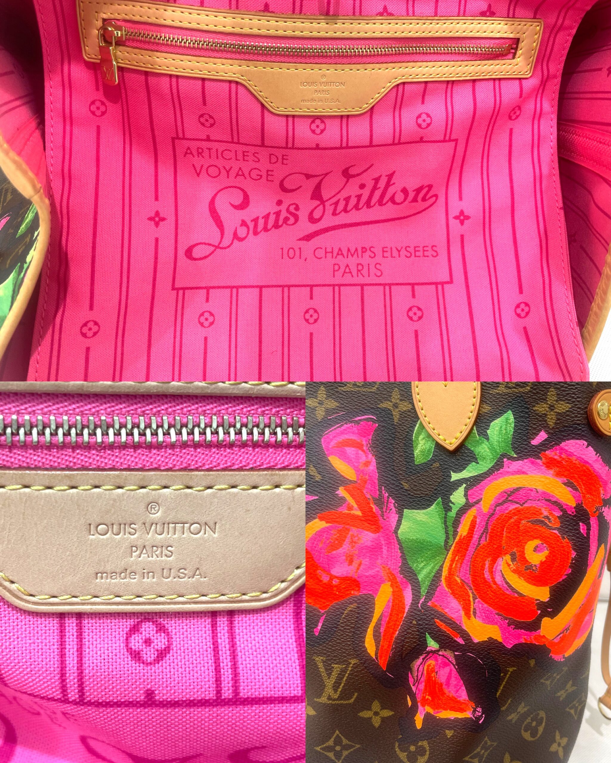 LOUIS VUITTON モノグラム ローズネヴァーフルMM/M48613