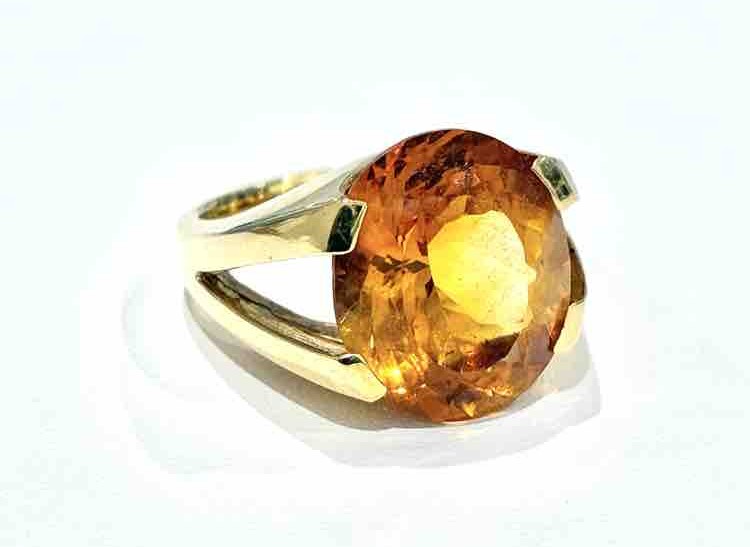 💍K18/シトリンリング💍☆沼津・三島・清水町・長泉町の買取は