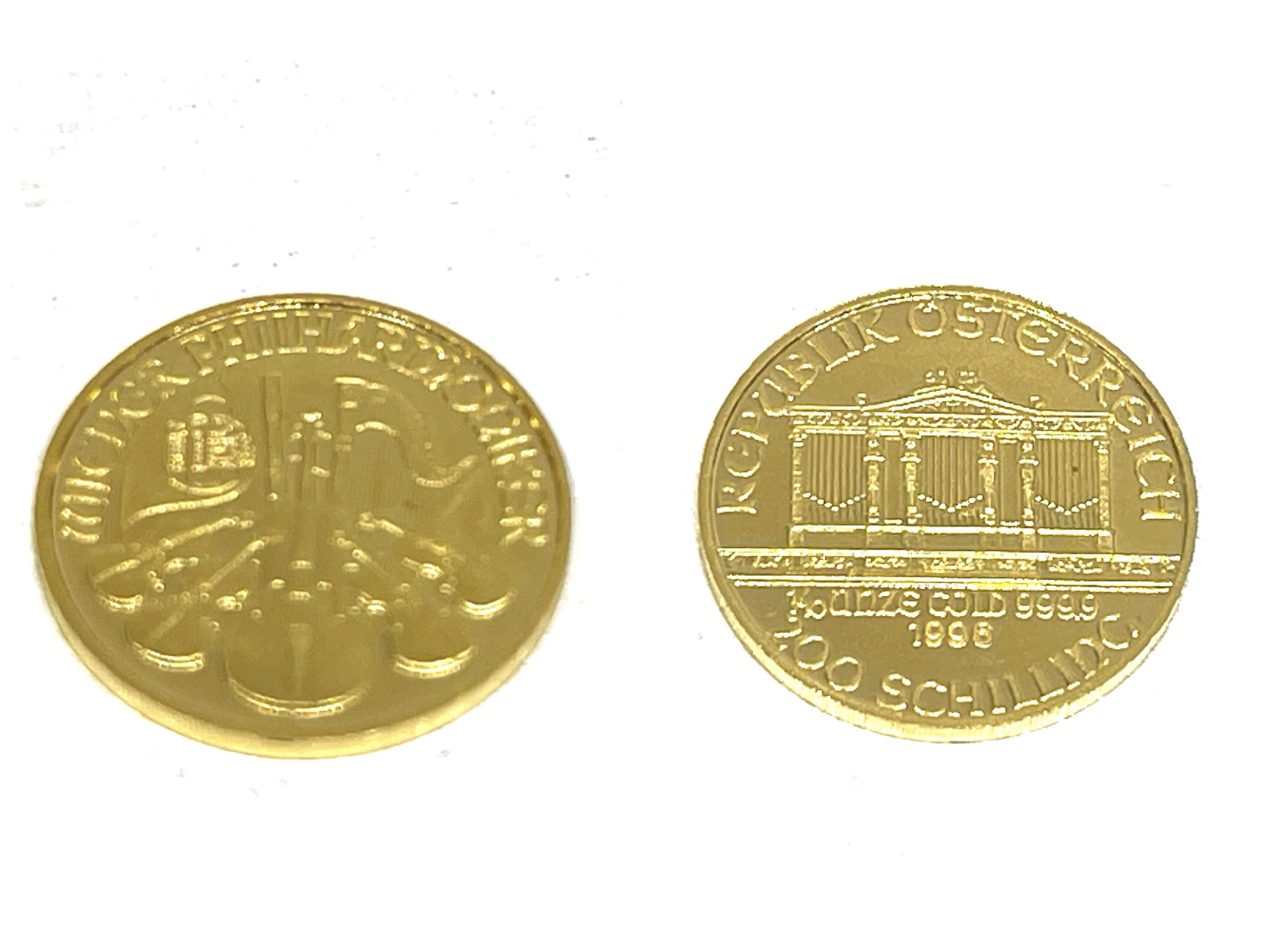 純金 999.9 ウイーン金貨ハーモニー(ウイーン・フィルハーモニー金貨) 1/10oz