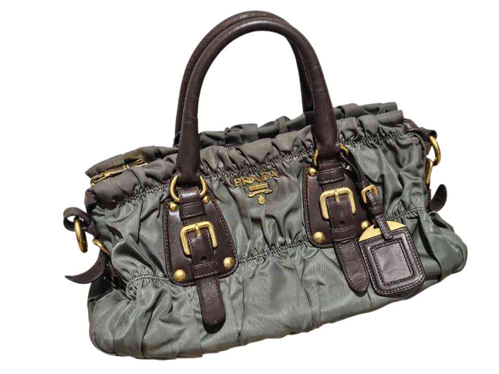 PRADA ギャザー２WAYバッグBN1407