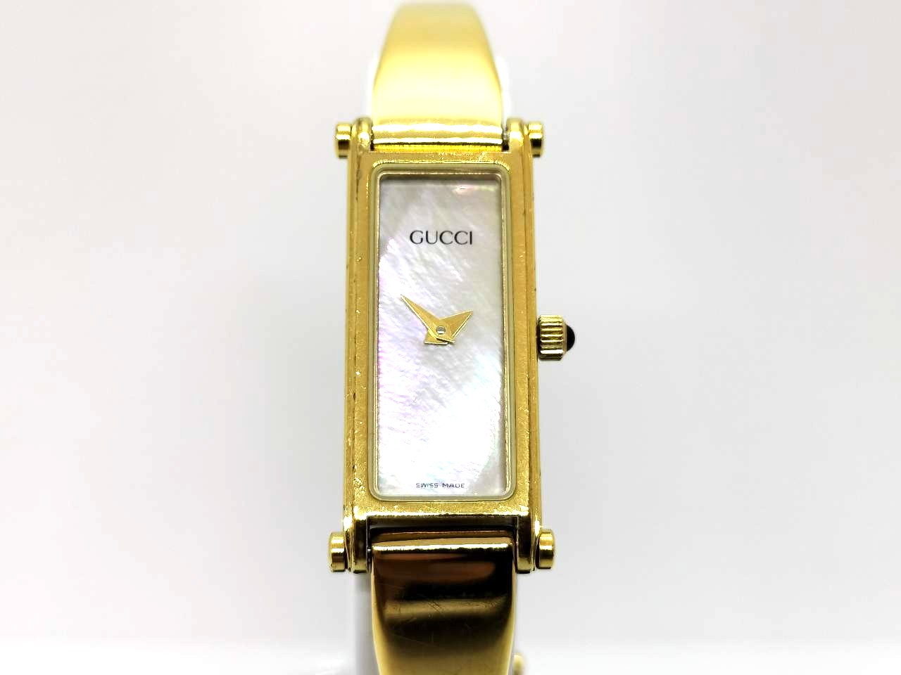 GUCCI 1500l シェル文字盤　腕時計 グッチ 1500L GP QZ シェル文字盤 ABランクの買取参考価格
