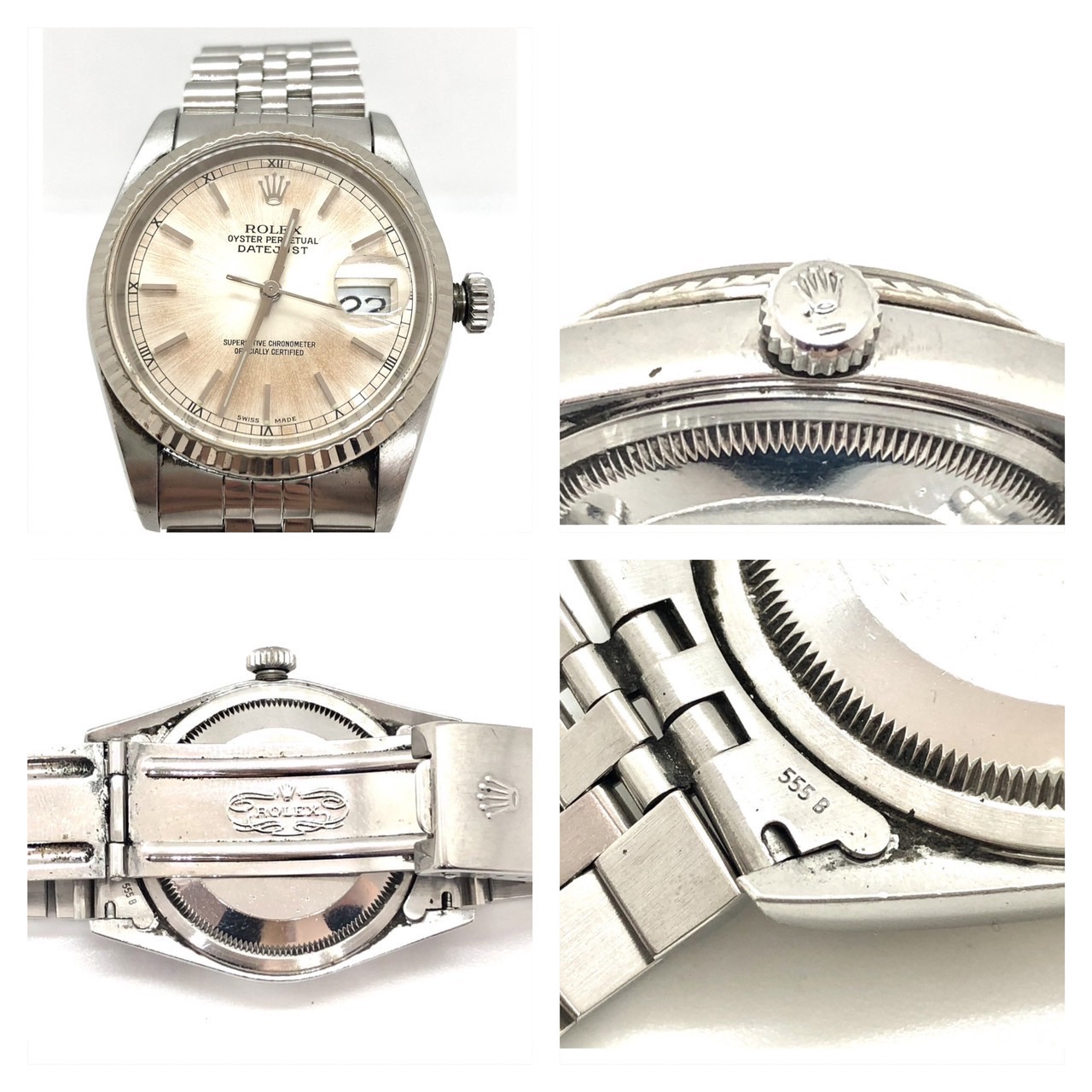 ROLEX デイトジャスト K18WGベゼル SS コンビ 16234