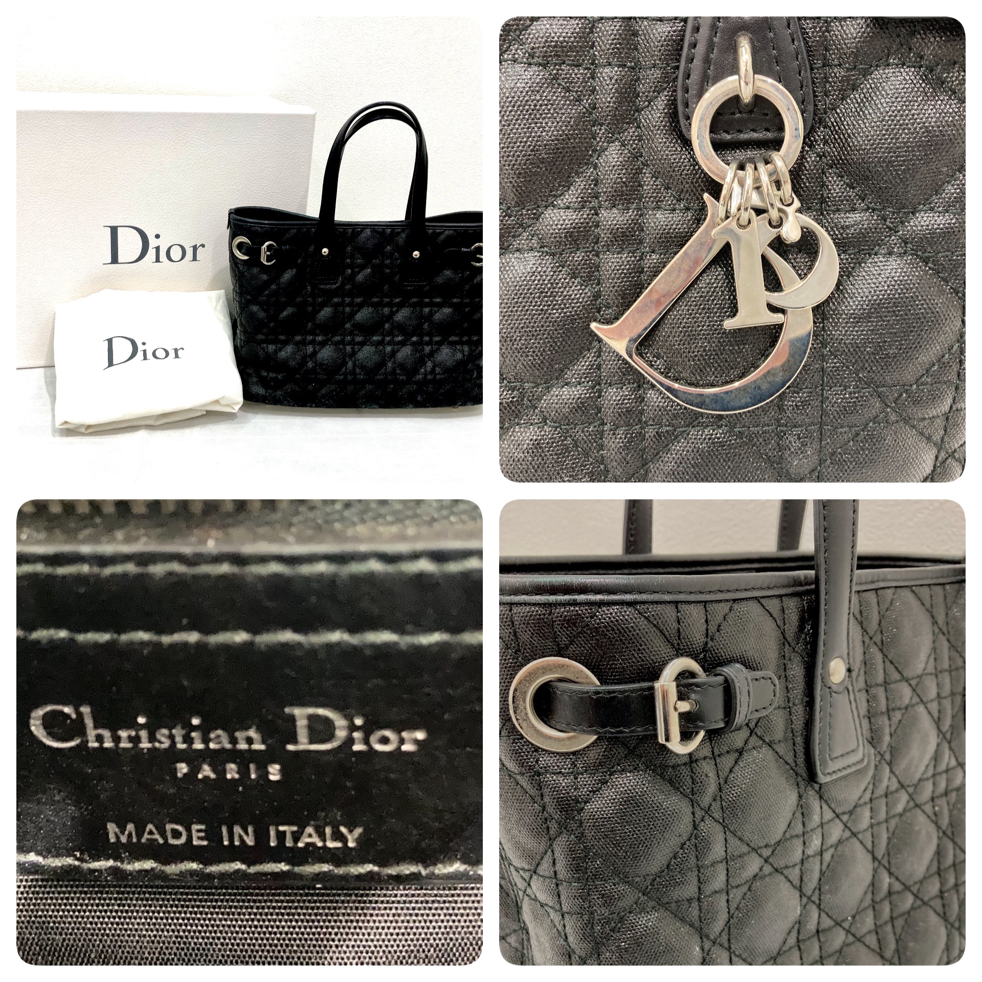 Christian Dior レディディオール カナージュ パナレア トートバッグ