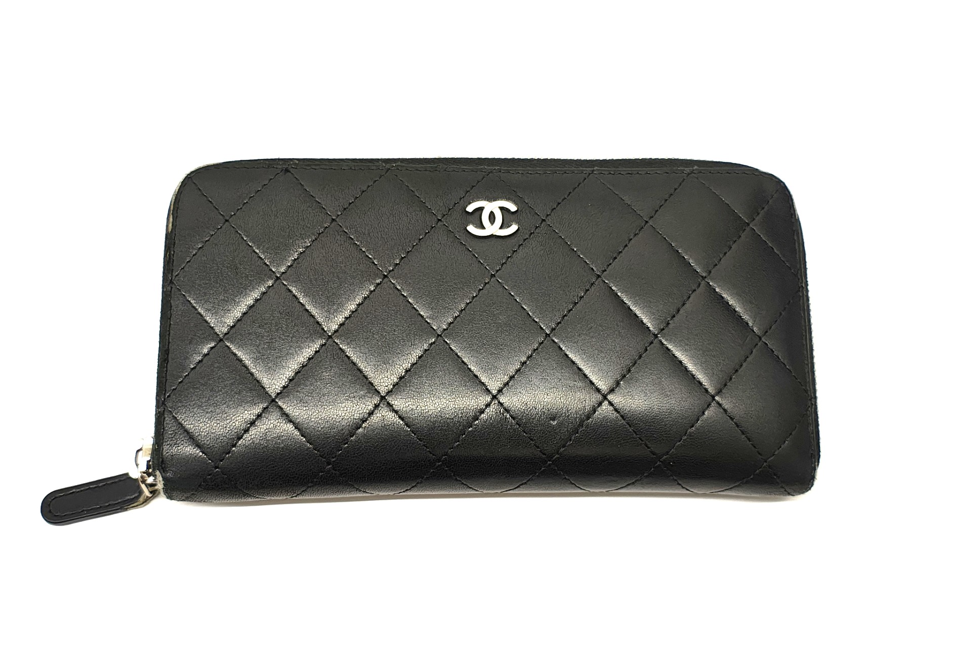 CHANEL シャネル マトラッセ ココマーク ラウンドファスナー 長財布