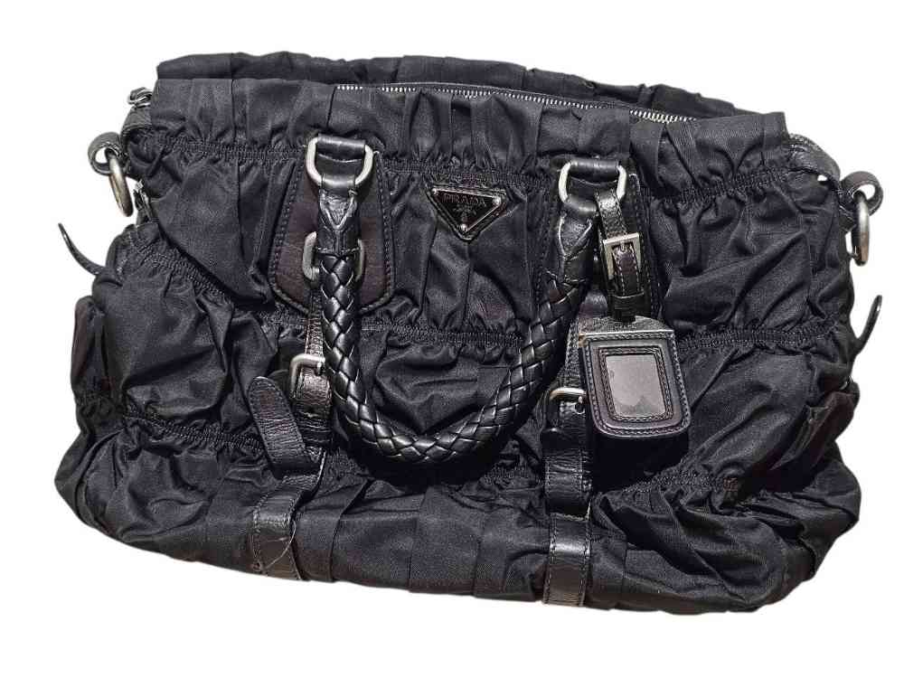 PRADA/プラダ ギャザートートバッグ